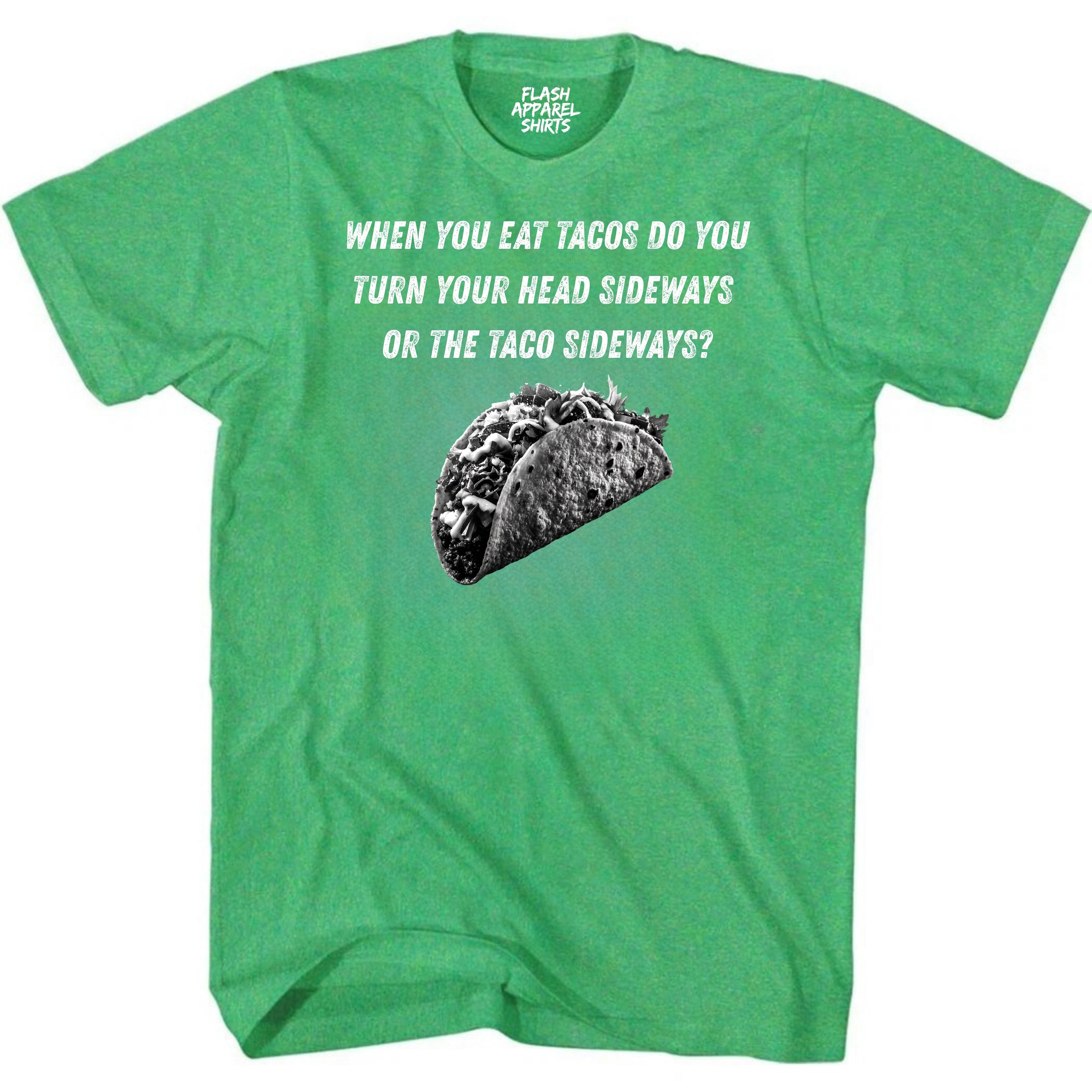 Mens Novelty Shirt Eat Tacos Sideways T-Shirt Funny Retro Vintage Tee Graphic Fathers Day Holiday Spirit Party Gift Small to 5XL