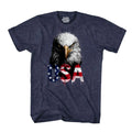 USA Bald Eagle Patriotic Graphic Tee USA T Shirt for 4th of July American Flag Shirt