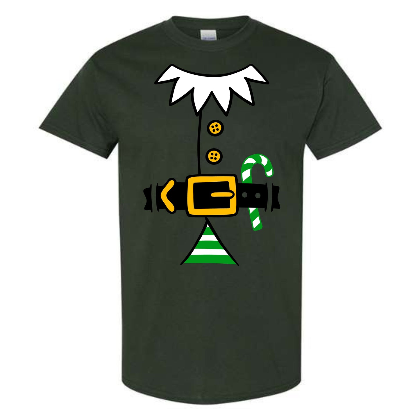 Christmas Green Elf Suit Costume T-Shirt