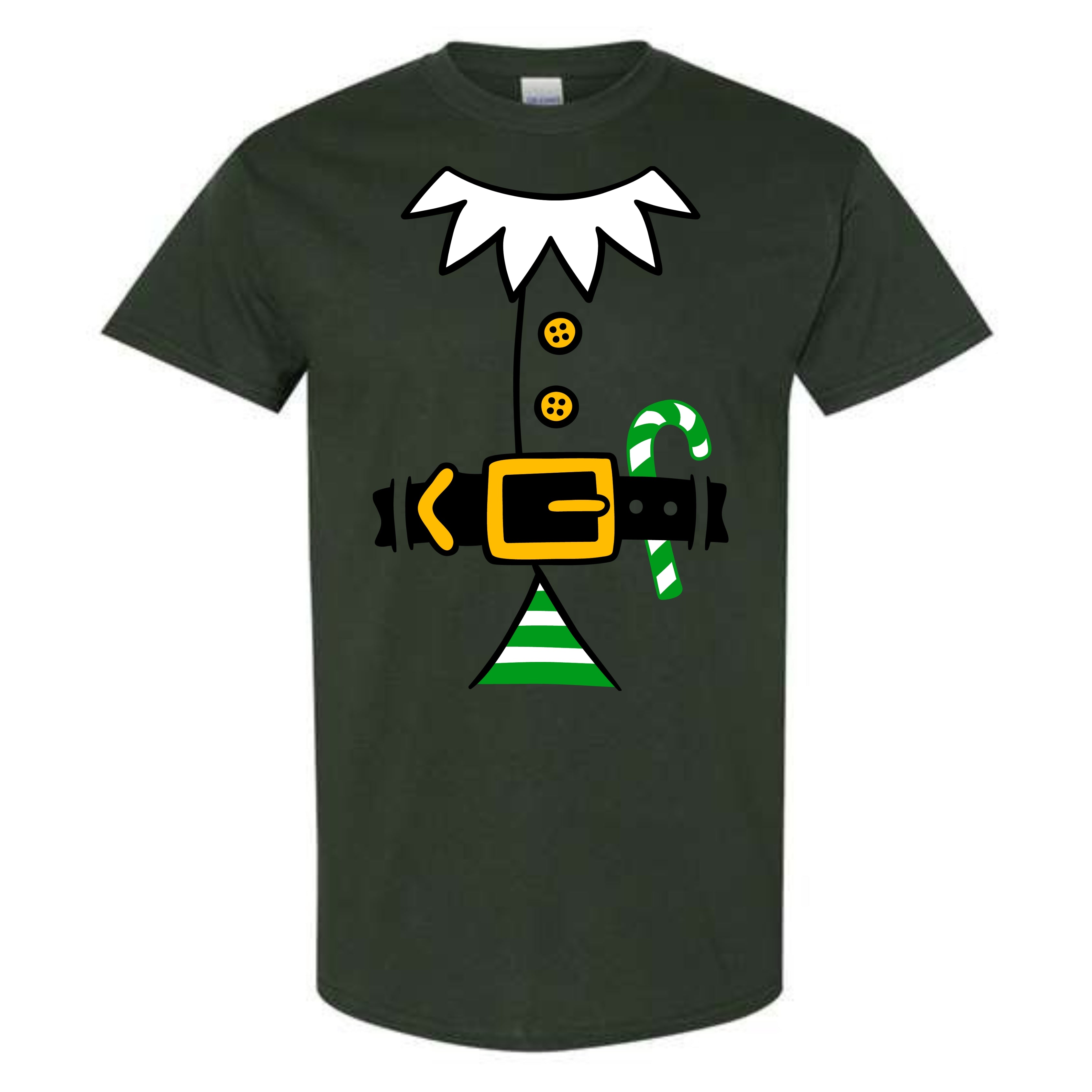 Christmas Green Elf Suit Costume T-Shirt