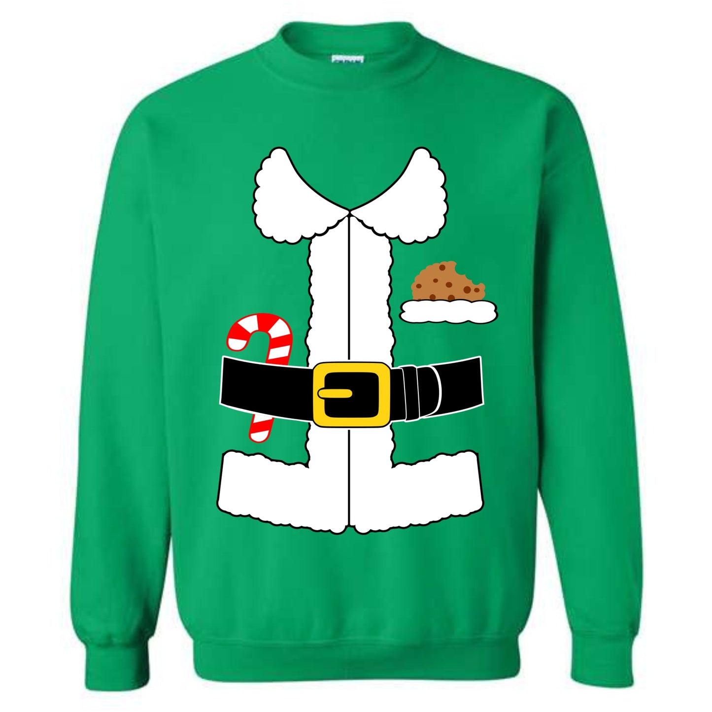 Christmas Santa Claus Suit Costume Crewneck Sweatshirt