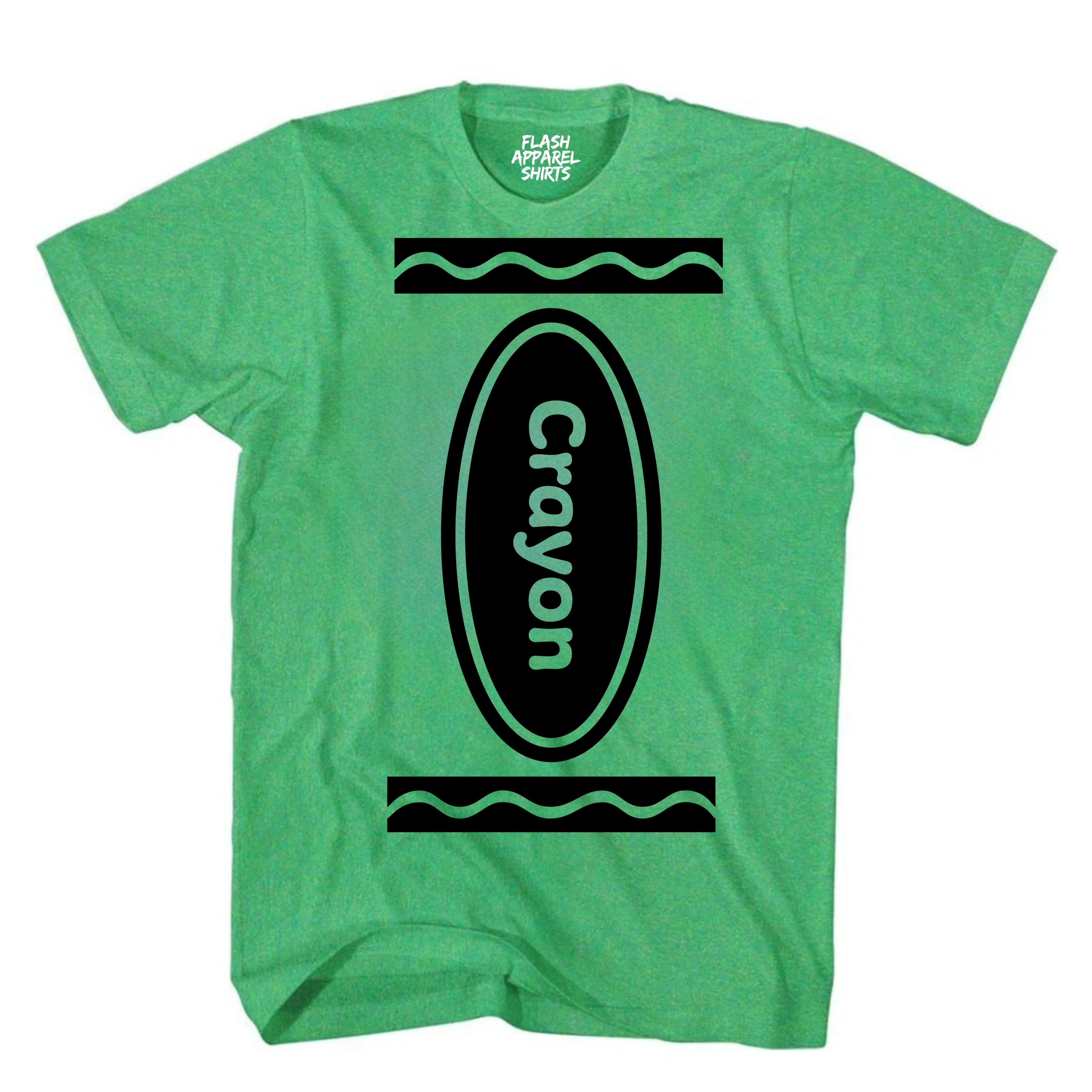 Crayon Costume Shirt Halloween Shirt Party Tee Unisex Vintage Retro Funny T-Shirt Novelty Gift T Shirt