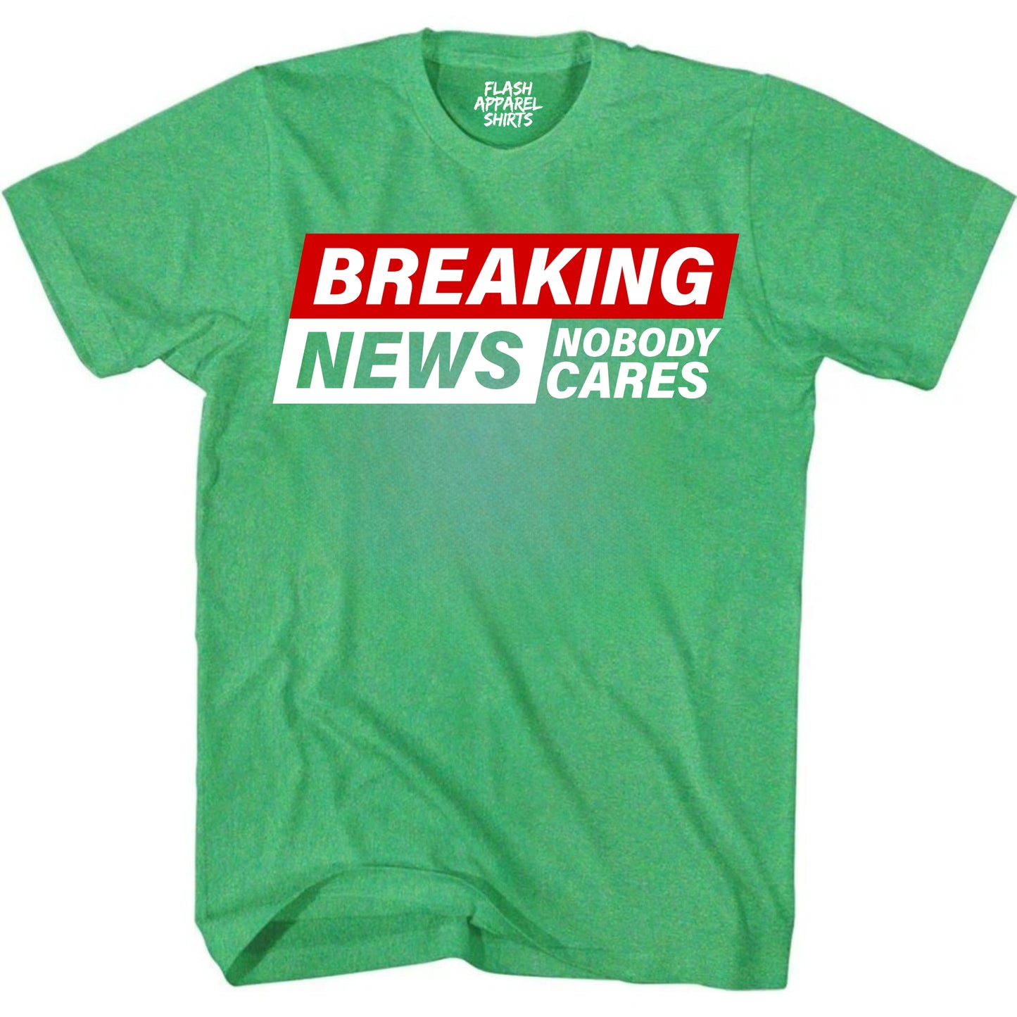 Funny Shirt Breaking News I Don't Care T-Shirt Gift Tee Retro Vintage Graphic Fathers Day Holiday Spirit Party Small to 5XL