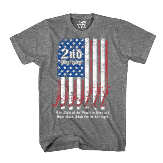 2nd Amendment Right to Bear Arms USA Flag Guns We the People T Shirt Patriotic Graphic Tee Shirt