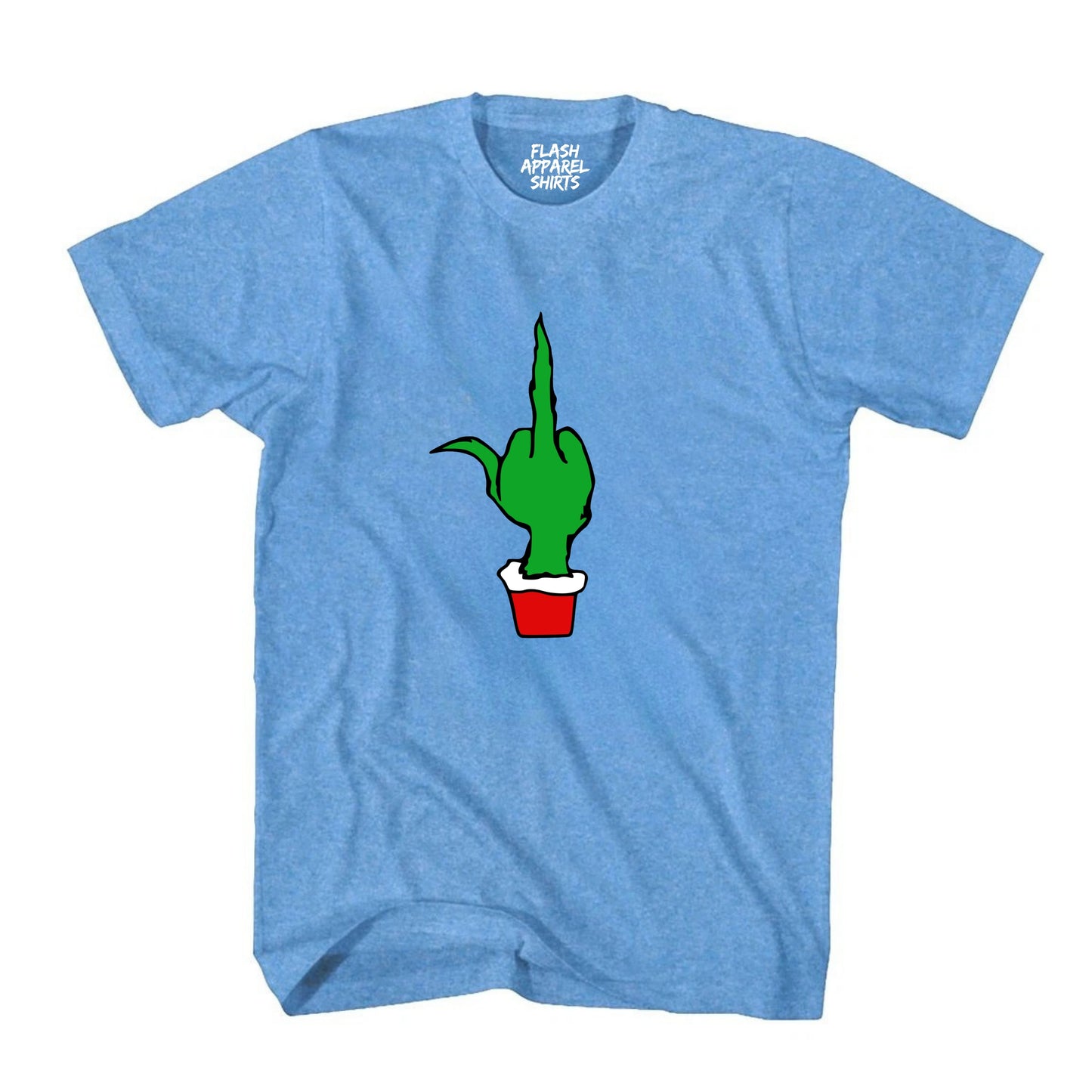 Funny Elf Shirt Green Finger Holiday Style Family Christmas Tee Costume T-Shirt