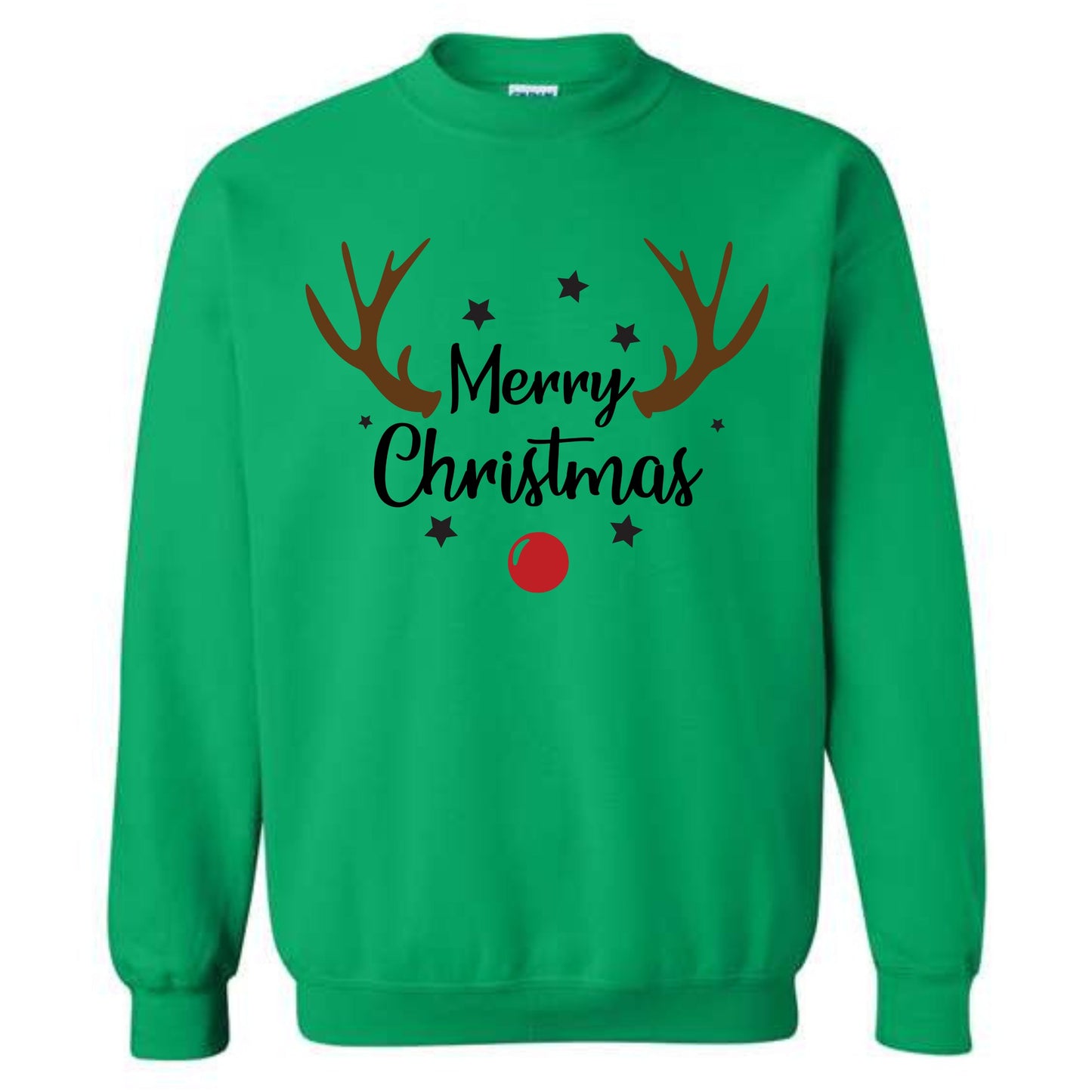 Merry Christmas Reindeer Costume Crewneck Sweatshirt