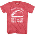 Mens Novelty Shirt Im Into Fitness Taco in My Mouth T-Shirt Funny Retro Vintage Tee Graphic Fathers Day Holiday Spirit Party Gift Small to 5XL