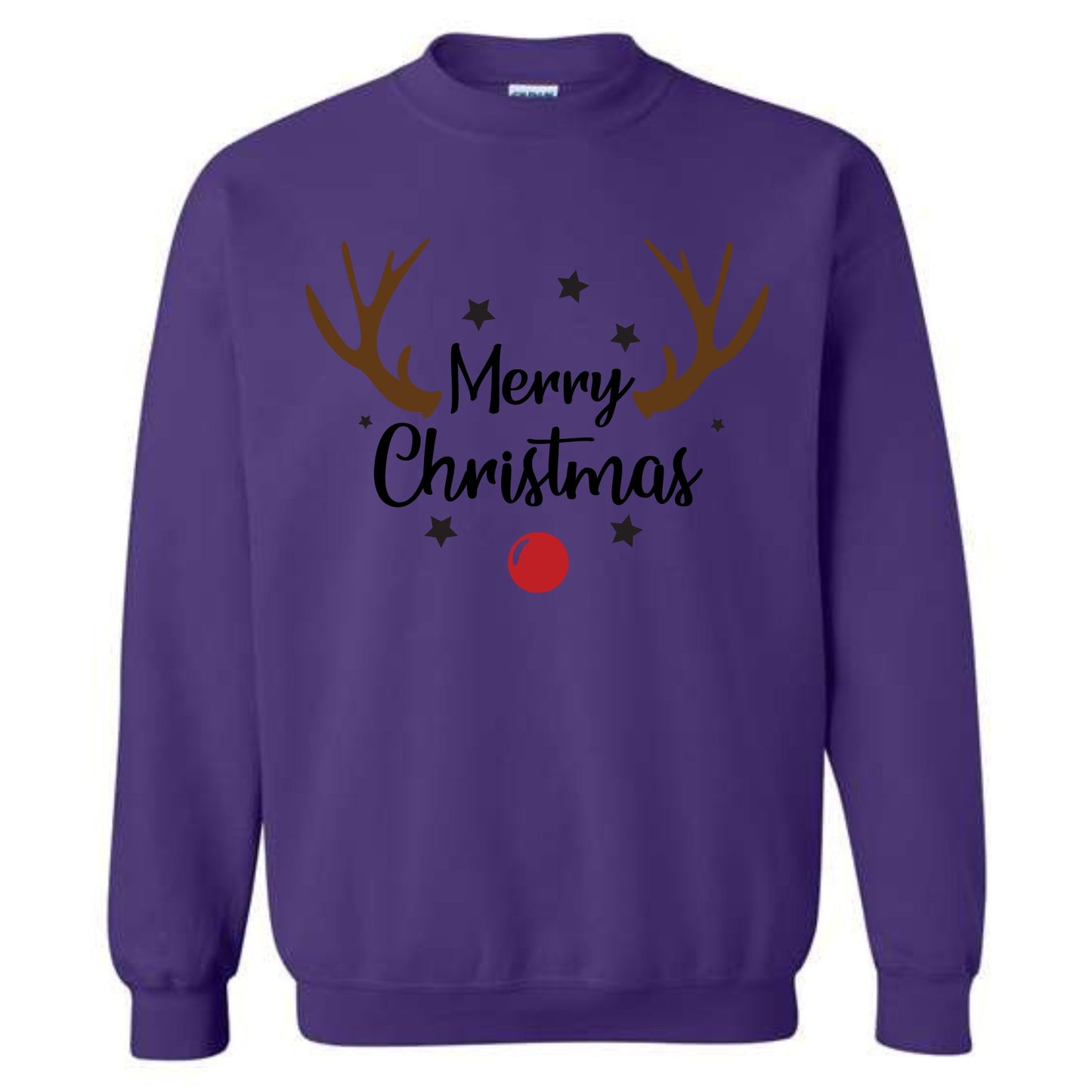 Merry Christmas Reindeer Costume Crewneck Sweatshirt
