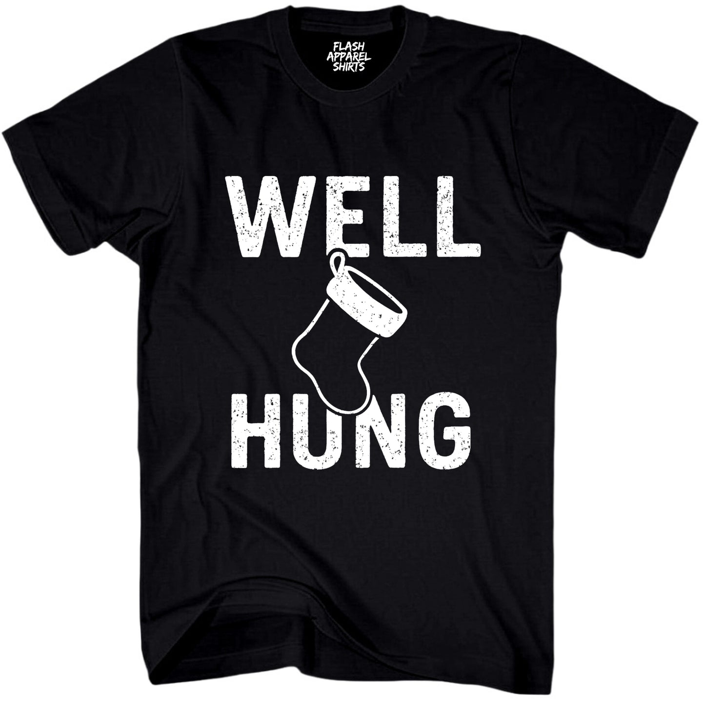 Merry Christmas Well Hung Novelty Shirt Funny Unisex Holiday T-Shirt Spirit Tee Party Gift Size Small to 5XL