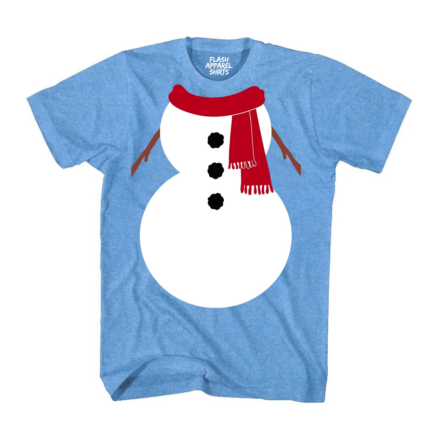 Christmas Snowman Shirt White Red Scarf Costume T-Shirt Snowman Costume Tee Suit Christmas Novelty Shirts Unisex