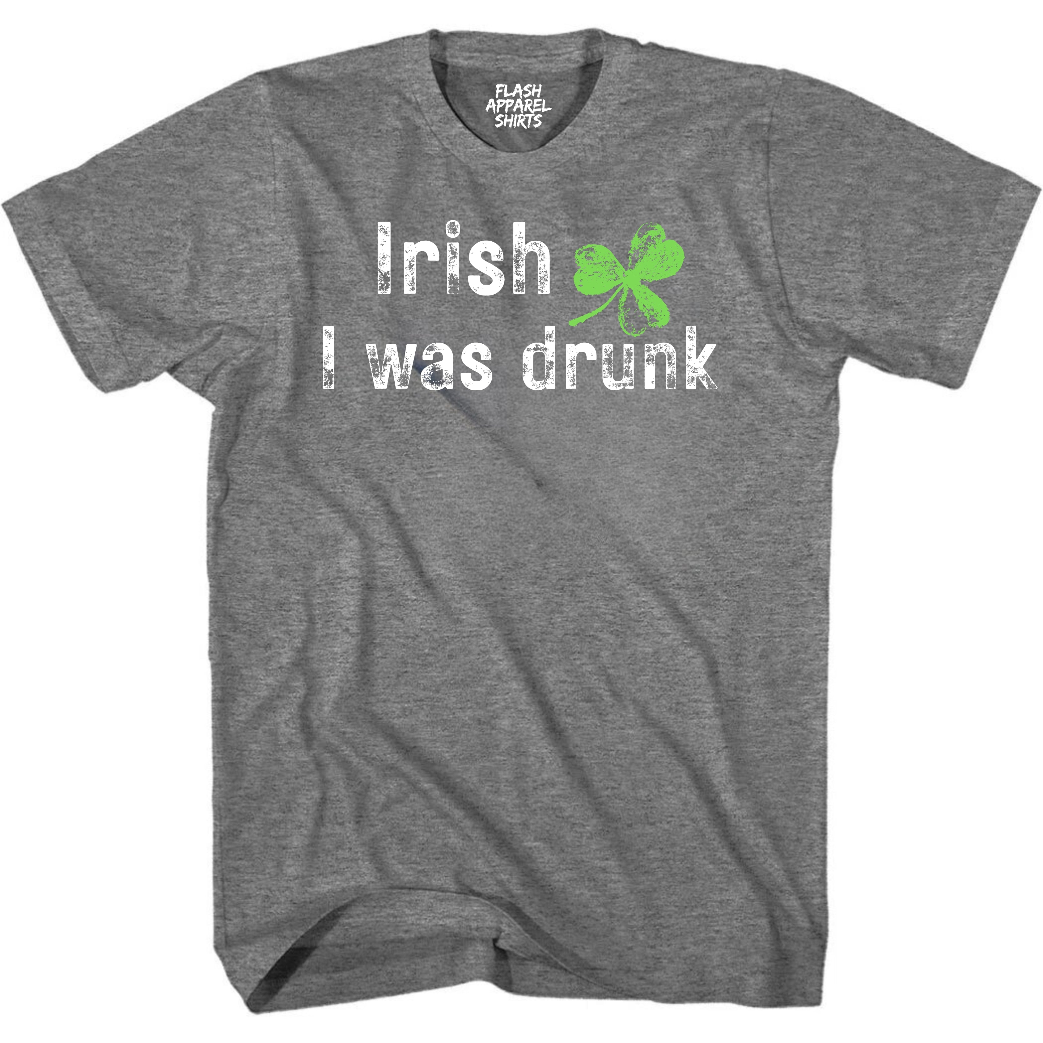 Mens St Patricks Day Shirt Irish I was Drunk T-Shirt Funny Tee for Men Funny Dad Joke Guys Novelty Vintage Graphic Small to 5XL