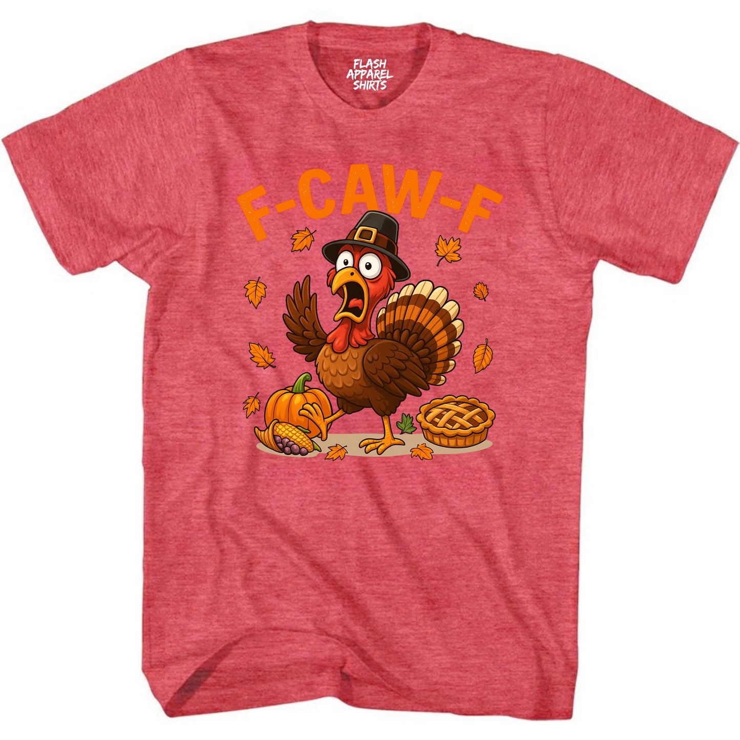 Caw Turkey Thanksgiving Shirt Gobble Bird Novelty T-Shirt Funny Adult Humor Gift Tee Shirts Men Women Small to 5XL