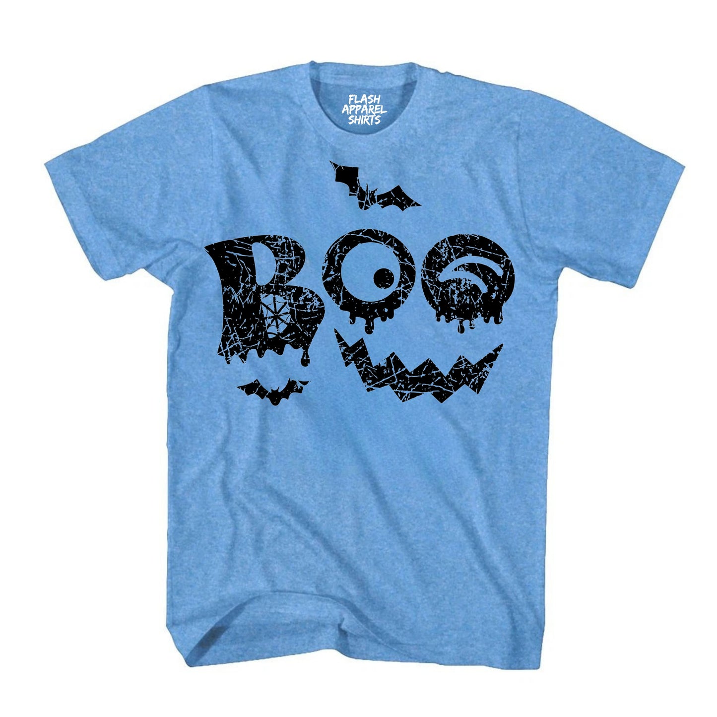 Halloween Shirt Vintage Boo Funny Tee Costume T-Shirt Gift Spooky Spiderweb Bats