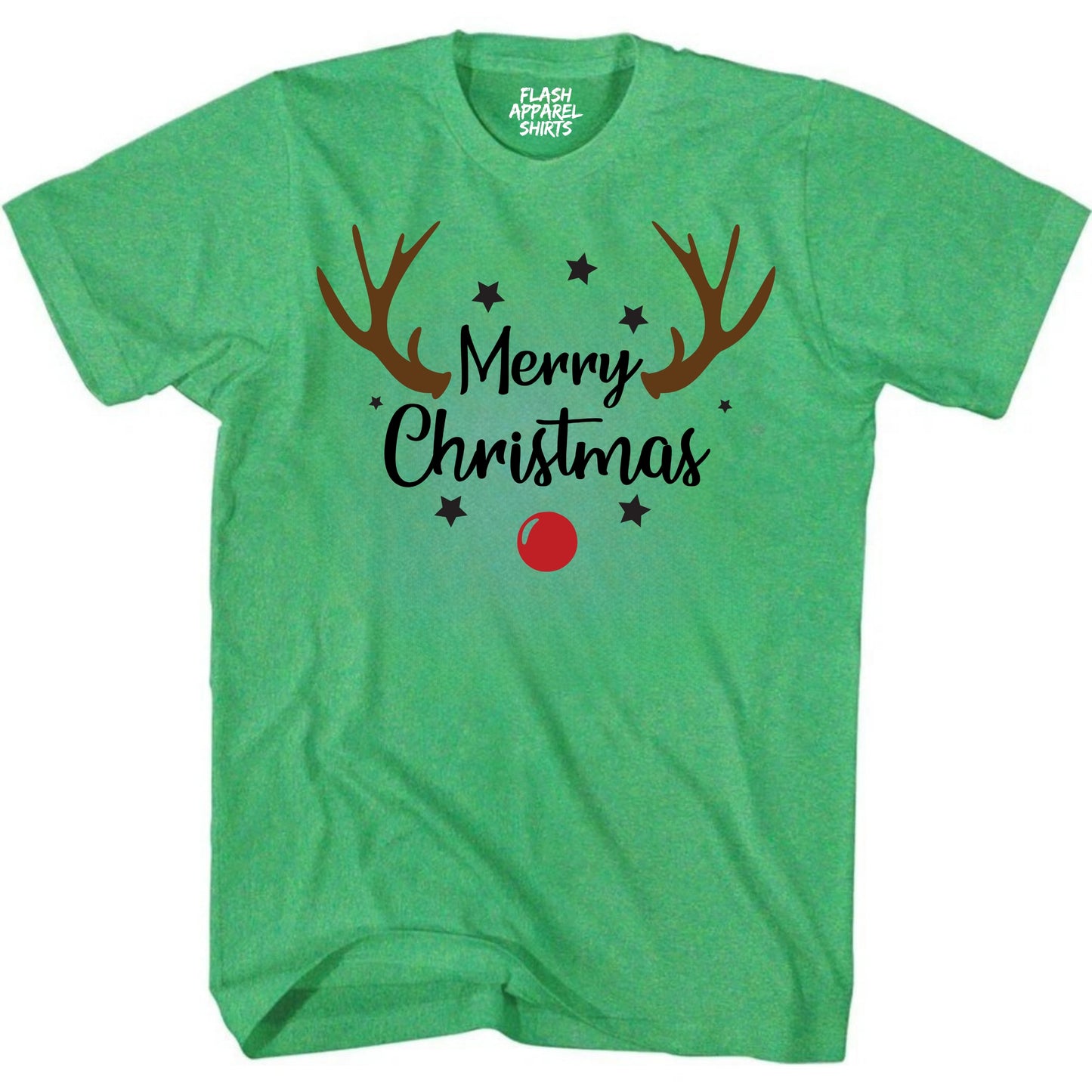 Merry Christmas Reindeer Costume T-Shirt Unisex Shirt Holiday Spirit Novelty Party Tee Size Small to 5XL