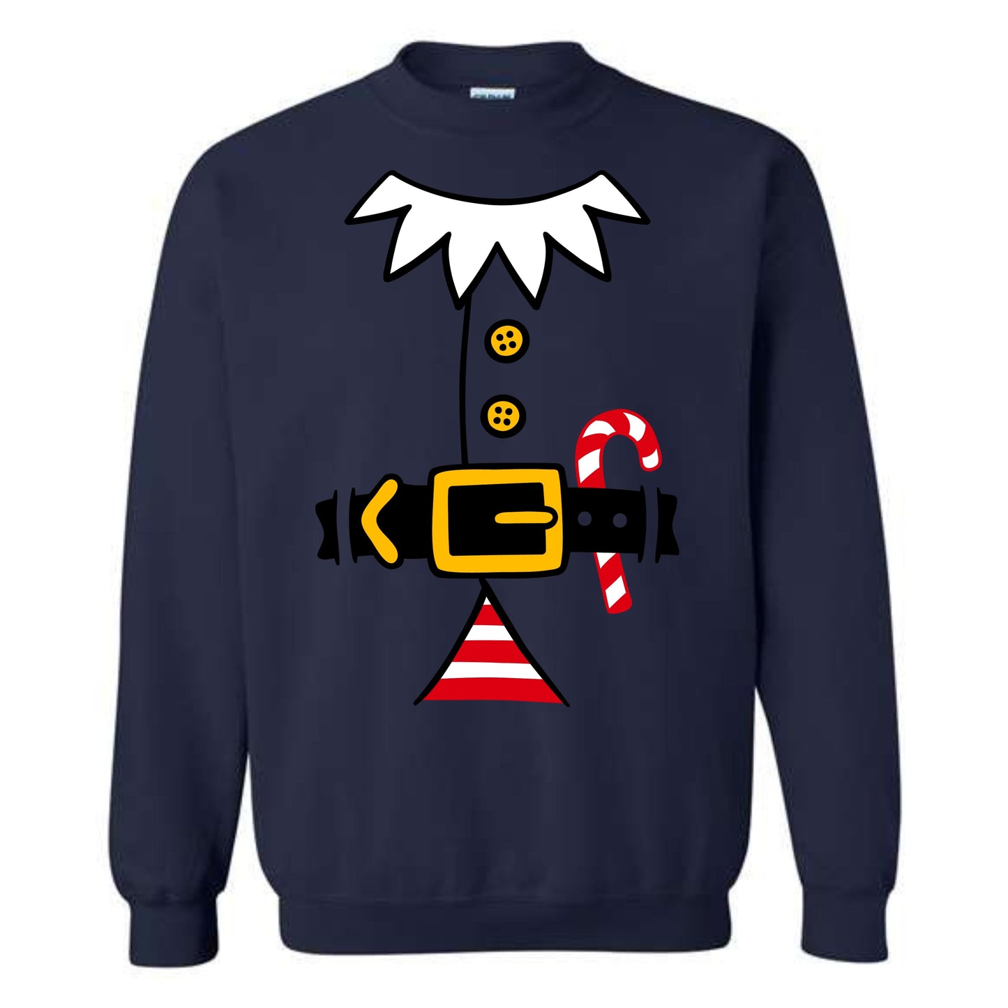 Christmas Red Elf Suit Costume Crewneck Sweatshirt