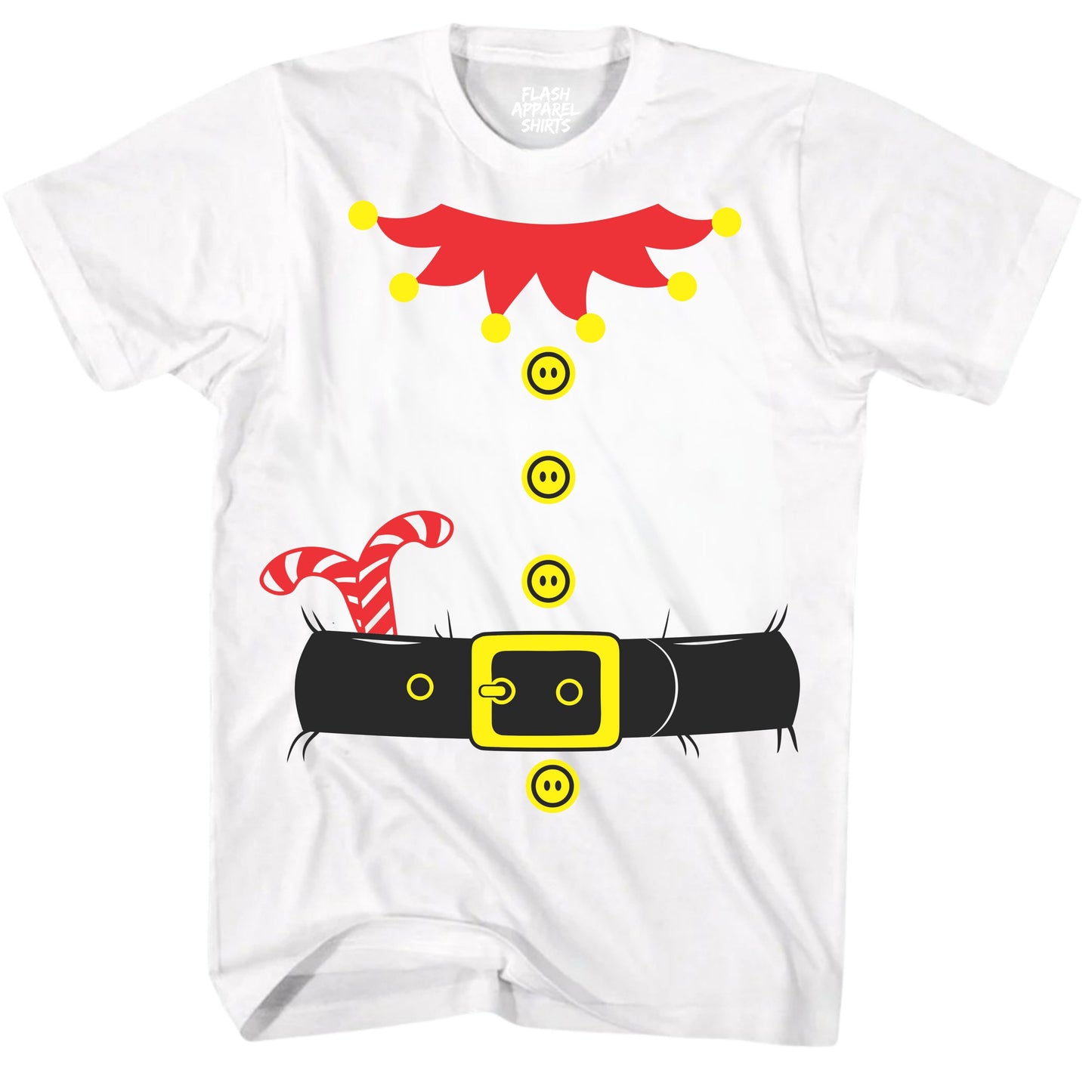 Merry Christmas Elf Novelty Costume T-Shirt Funny Unisex Holiday T-Shirt Spirit Tee Party Gift Size Small to 5XL