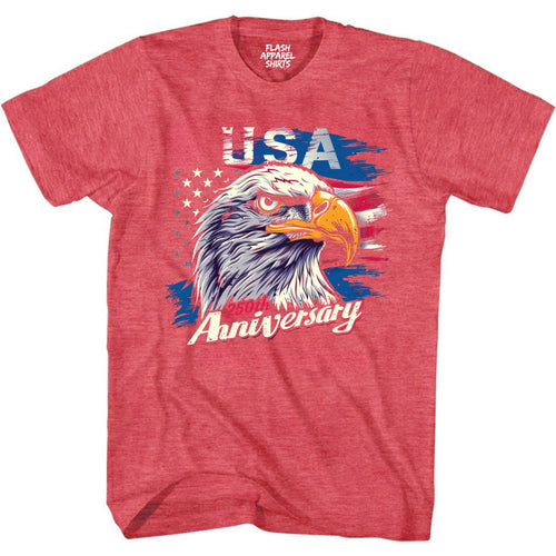 250th Anniversary American Flag USA T-Shirt Bald Eagle Patriotic Shirt Graphic T Shirt 4th of July Tee