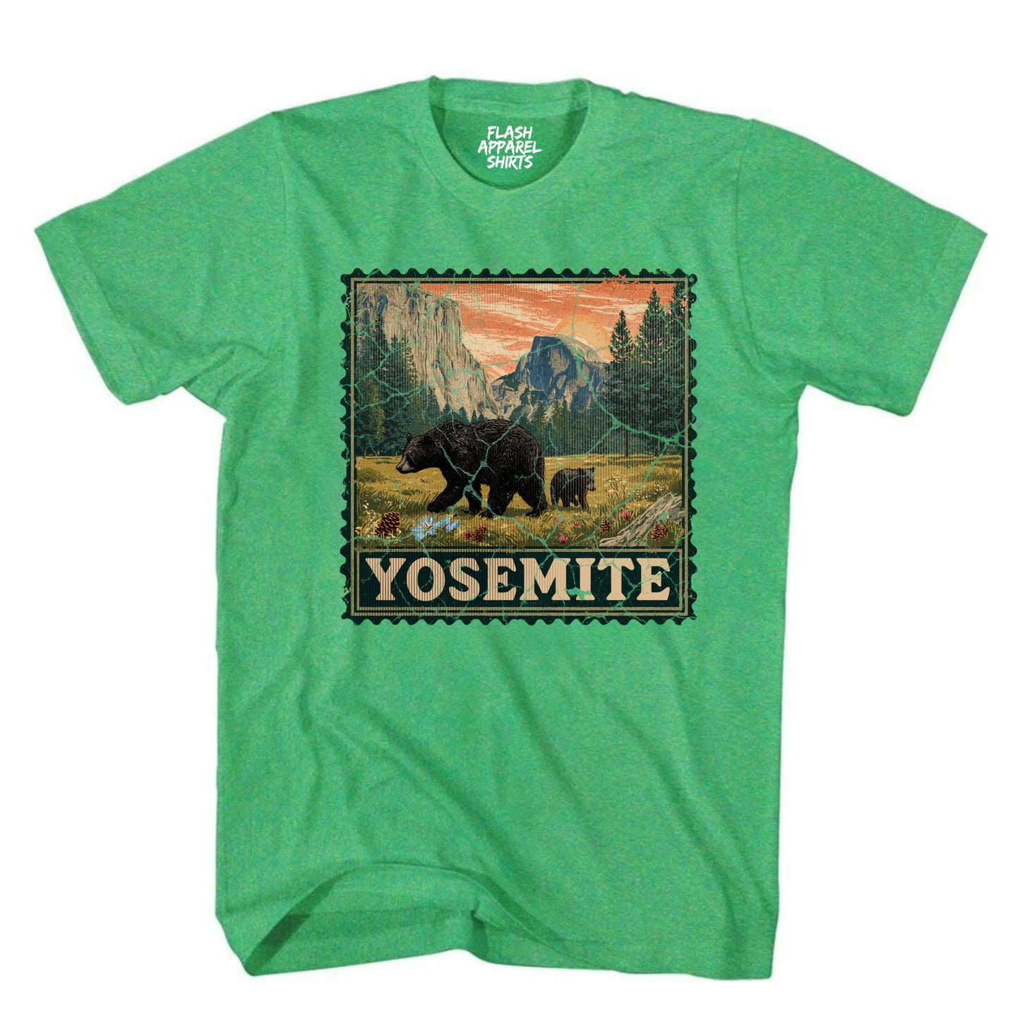 Yosemite National Park Half Dome Souvenir Shirt Stamp TShirt USA Camping Hiking T-Shirt Outdoor Wildlife Nature Tee