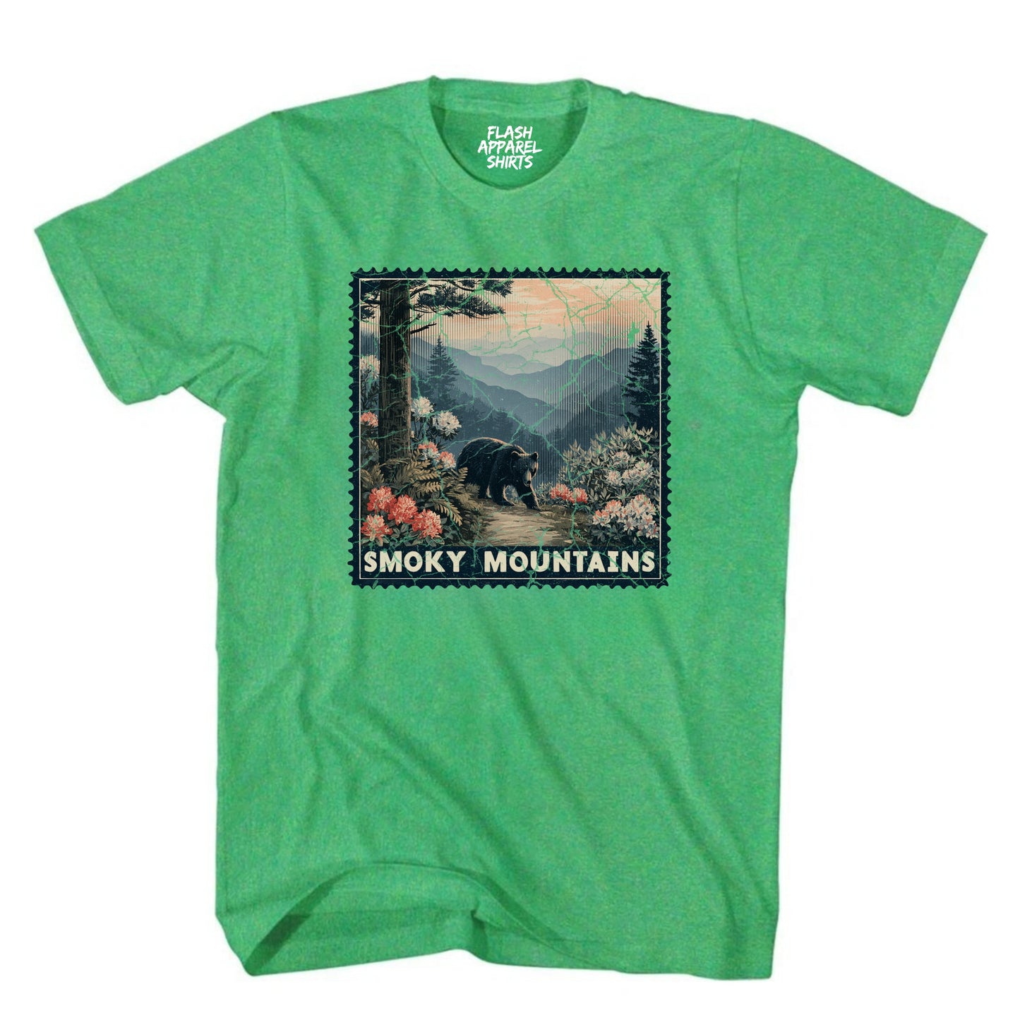 Great Smoky Mountain National Park Shirt Stamp TShirt USA Camping Hiking T-Shirt Outdoor Wildlife Nature Tee