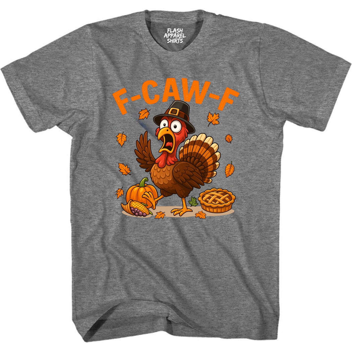 Caw Turkey Thanksgiving Shirt Gobble Bird Novelty T-Shirt Funny Adult Humor Gift Tee Shirts Men Women Small to 5XL