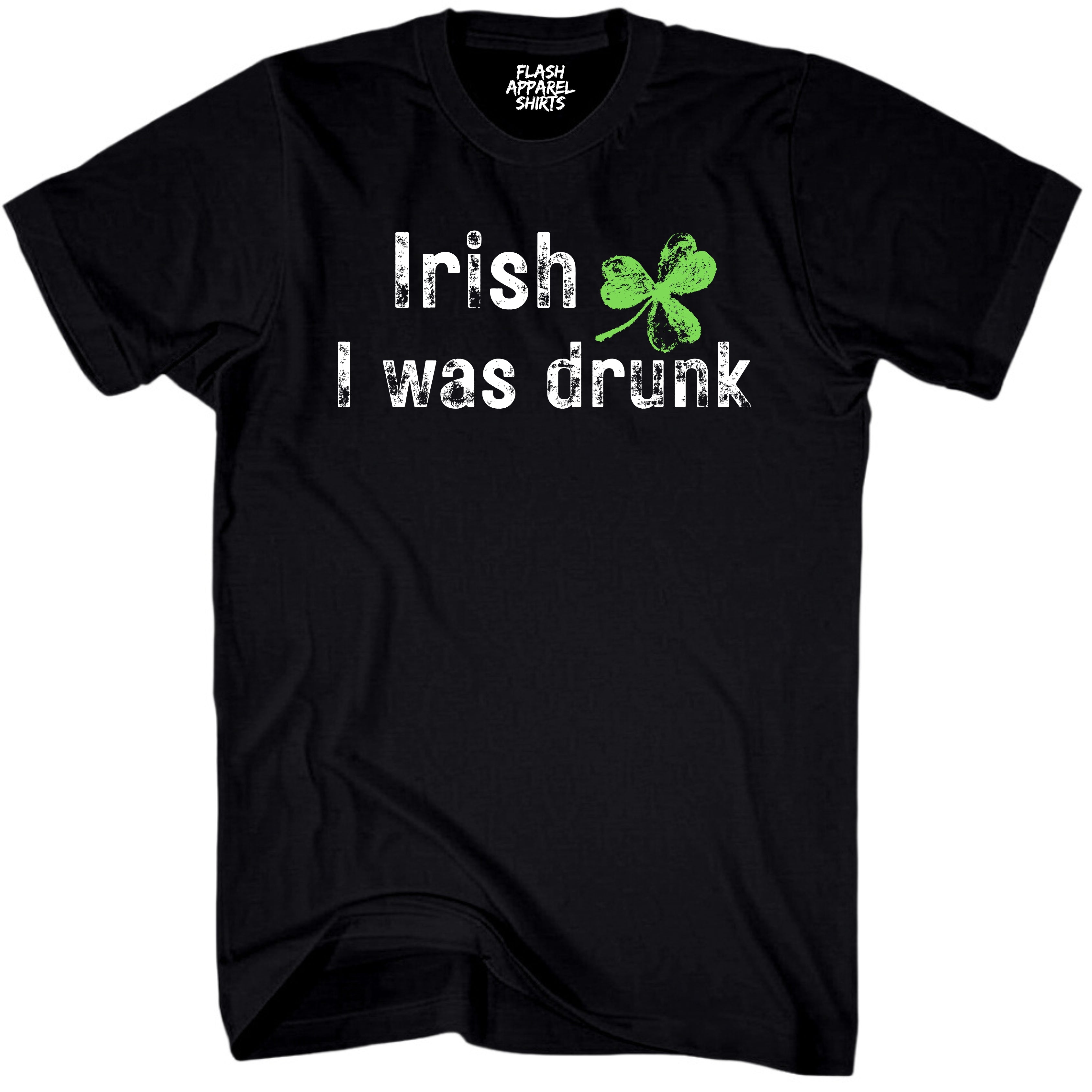 Mens St Patricks Day Shirt Irish I was Drunk T-Shirt Funny Tee for Men Funny Dad Joke Guys Novelty Vintage Graphic Small to 5XL