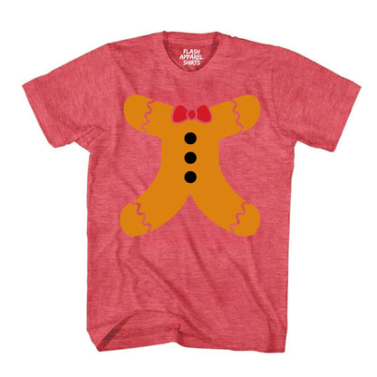 Christmas Gingerbread Man Body Holiday T-Shirt