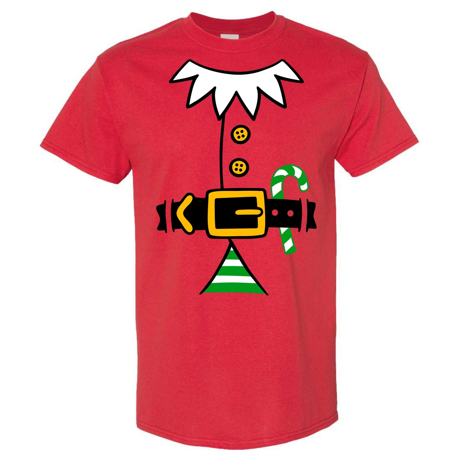 Christmas Green Elf Suit Costume T-Shirt