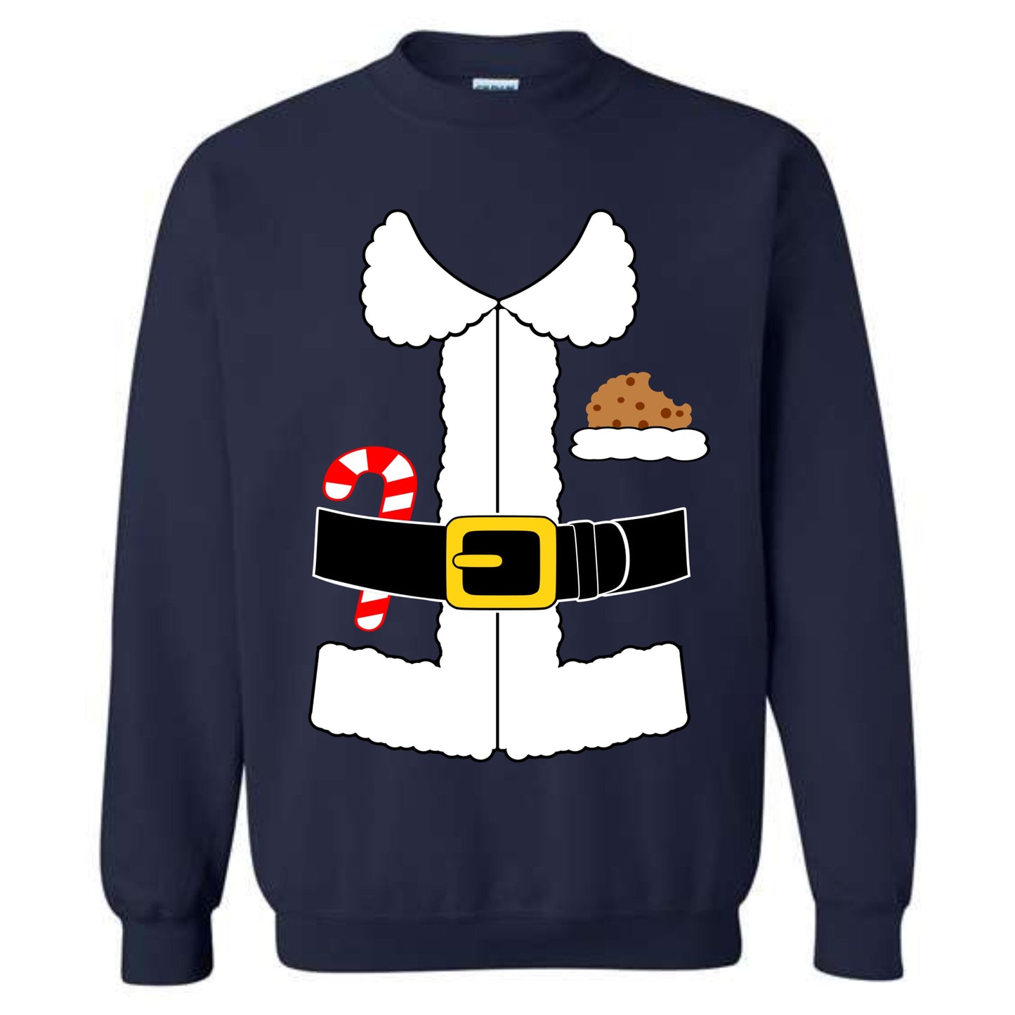 Christmas Santa Claus Suit Costume Crewneck Sweatshirt