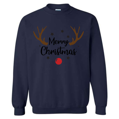 Merry Christmas Reindeer Costume Crewneck Sweatshirt