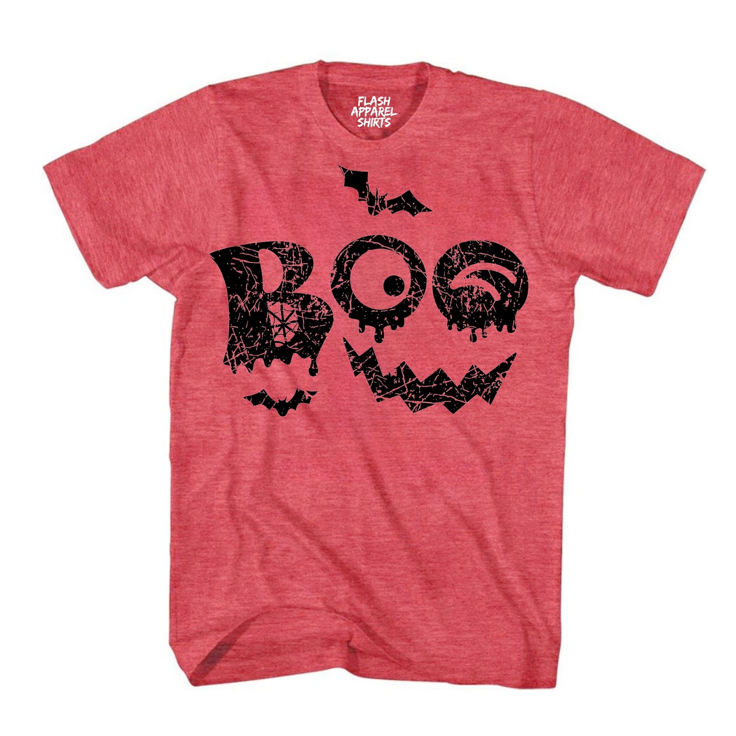 Halloween Shirt Vintage Boo Funny Tee Costume T-Shirt Gift Spooky Spiderweb Bats