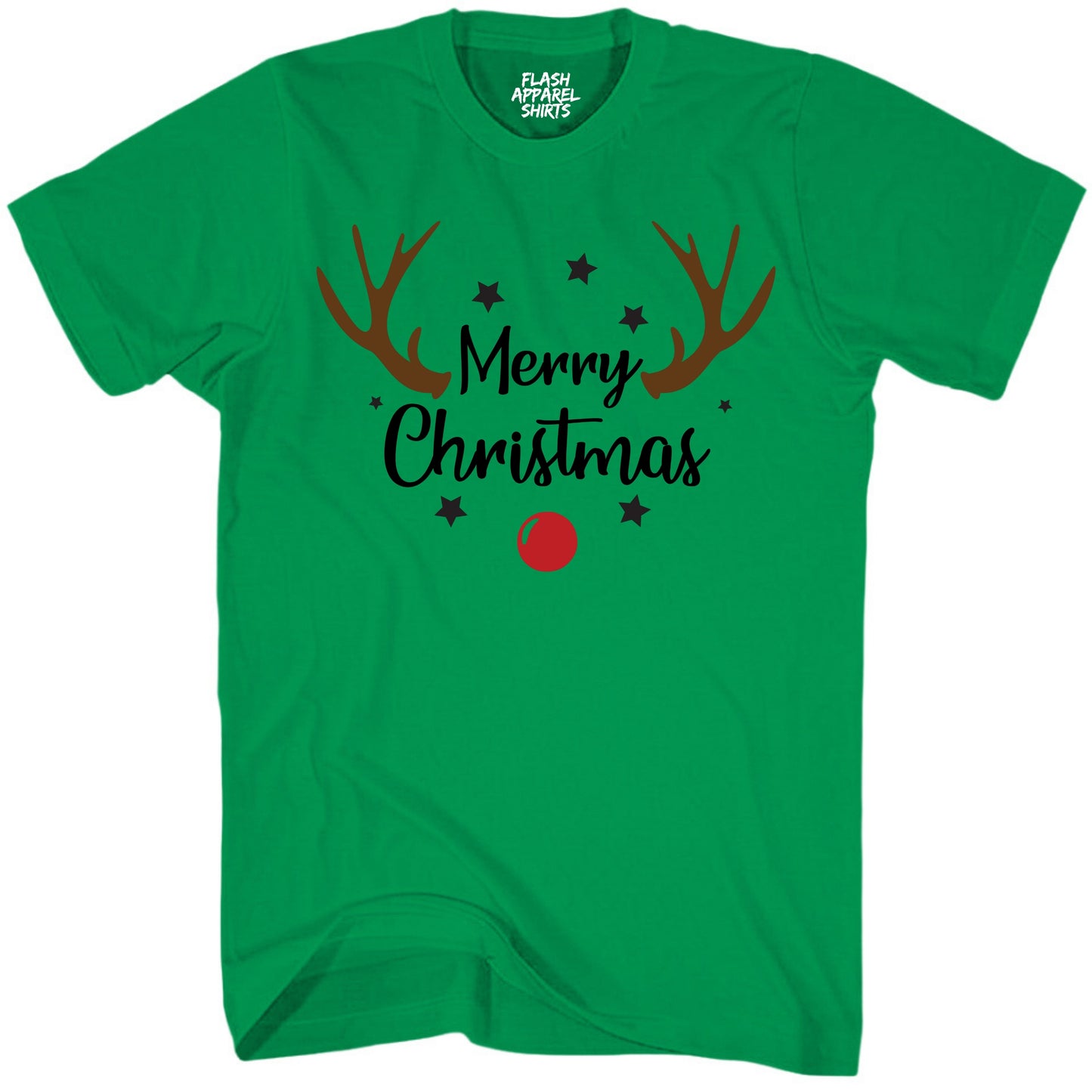 Merry Christmas Reindeer Costume T-Shirt Unisex Shirt Holiday Spirit Novelty Party Tee Size Small to 5XL
