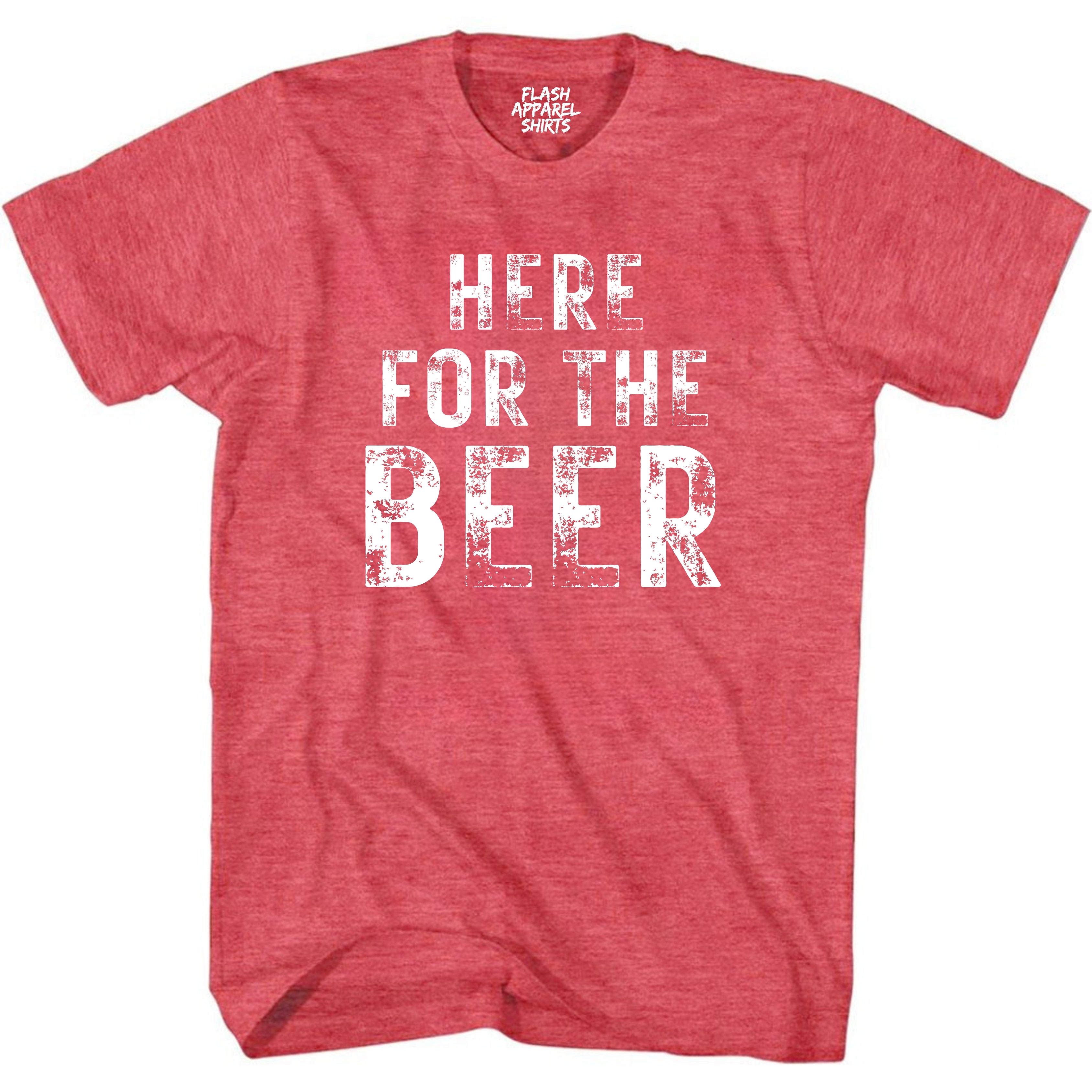 Mens St Patricks Day Shirt Here for the Beer T-Shirt Funny Tee for Men Funny Dad Joke Guys Novelty Vintage Graphic Fathers Day Small to 5XL