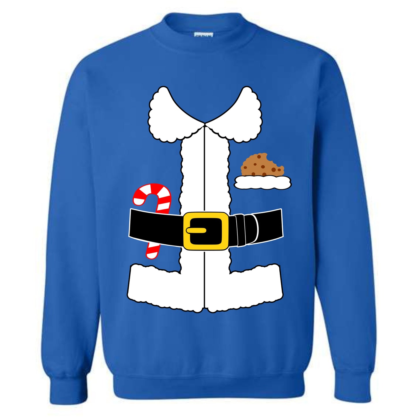 Christmas Santa Claus Suit Costume Crewneck Sweatshirt