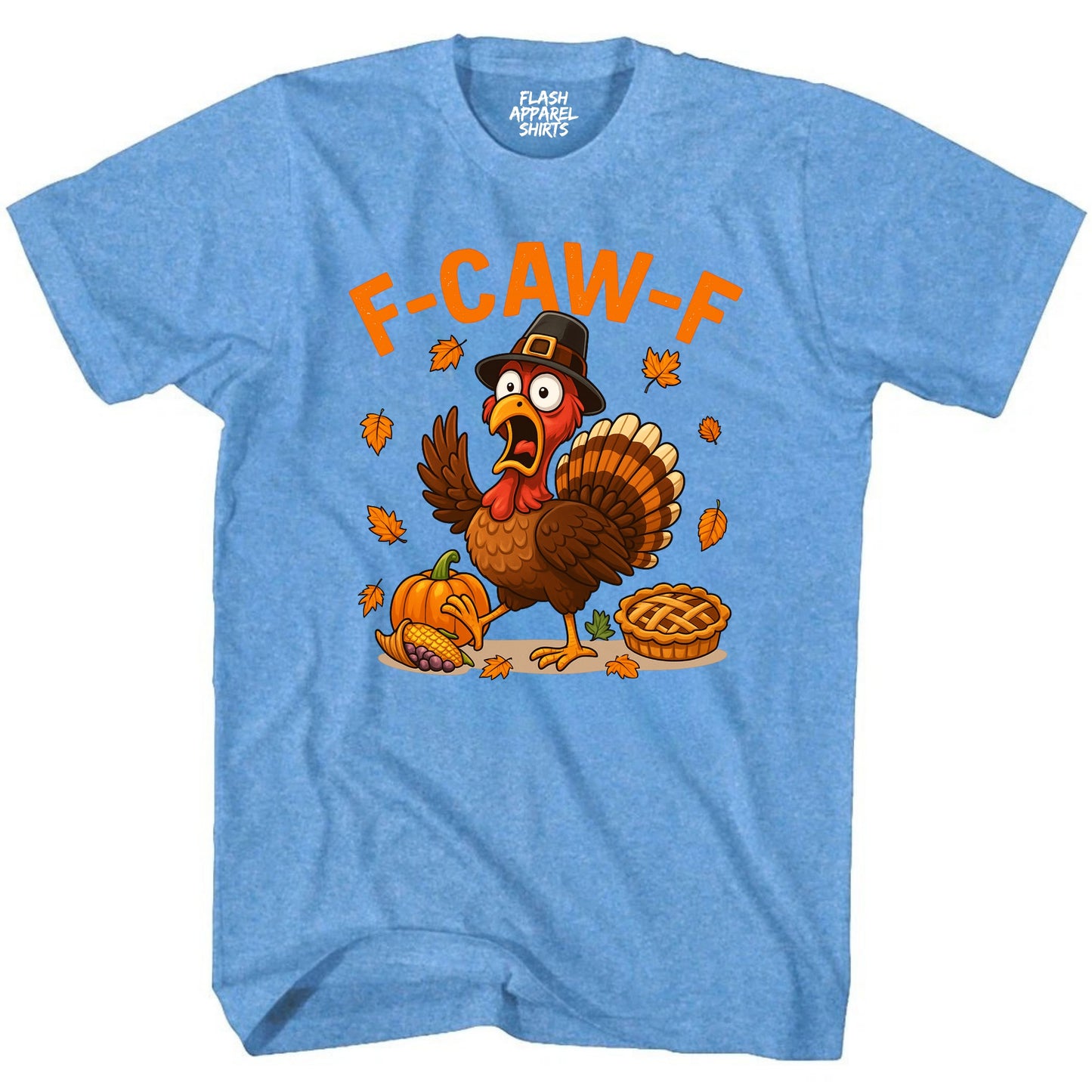 Caw Turkey Thanksgiving Shirt Gobble Bird Novelty T-Shirt Funny Adult Humor Gift Tee Shirts Men Women Small to 5XL