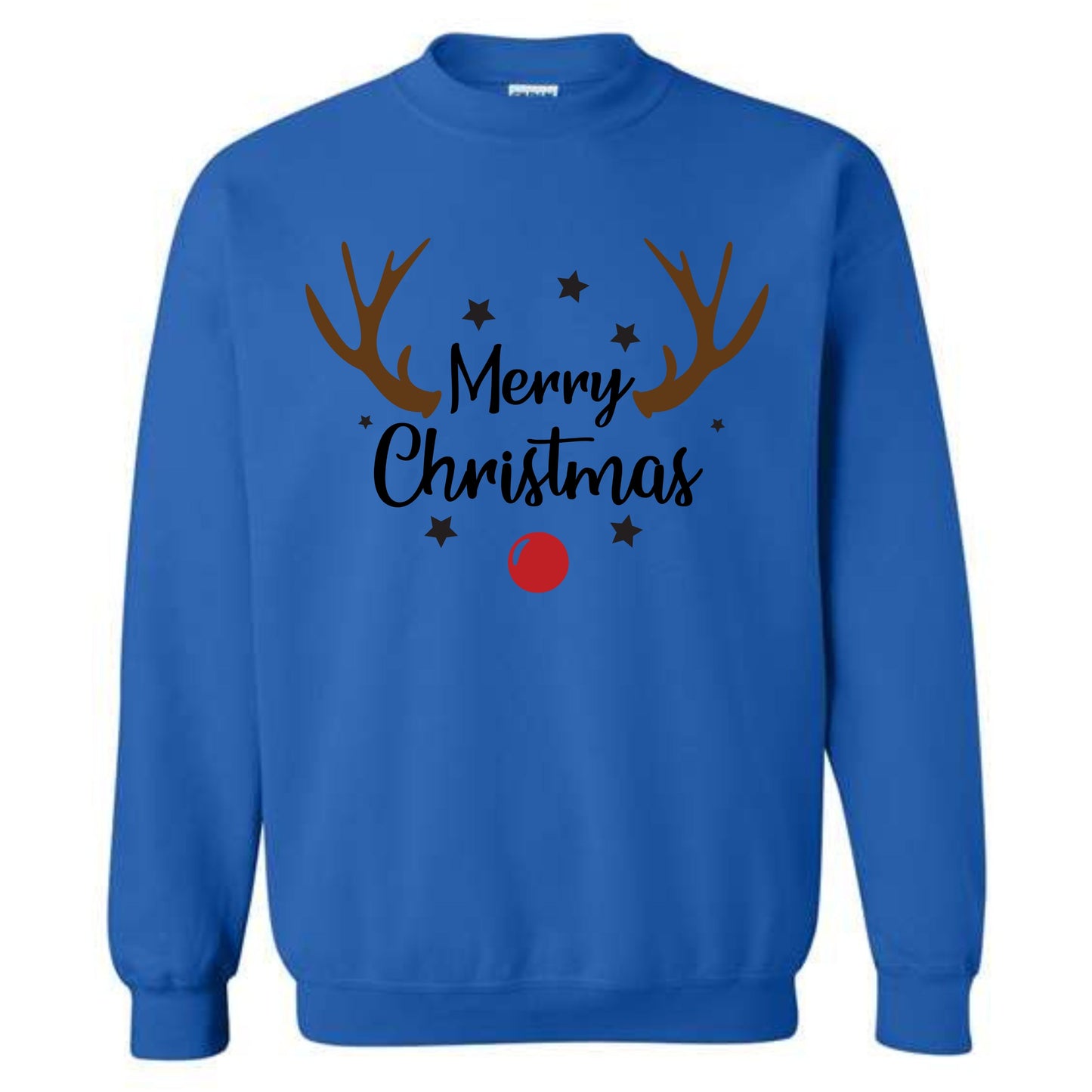 Merry Christmas Reindeer Costume Crewneck Sweatshirt