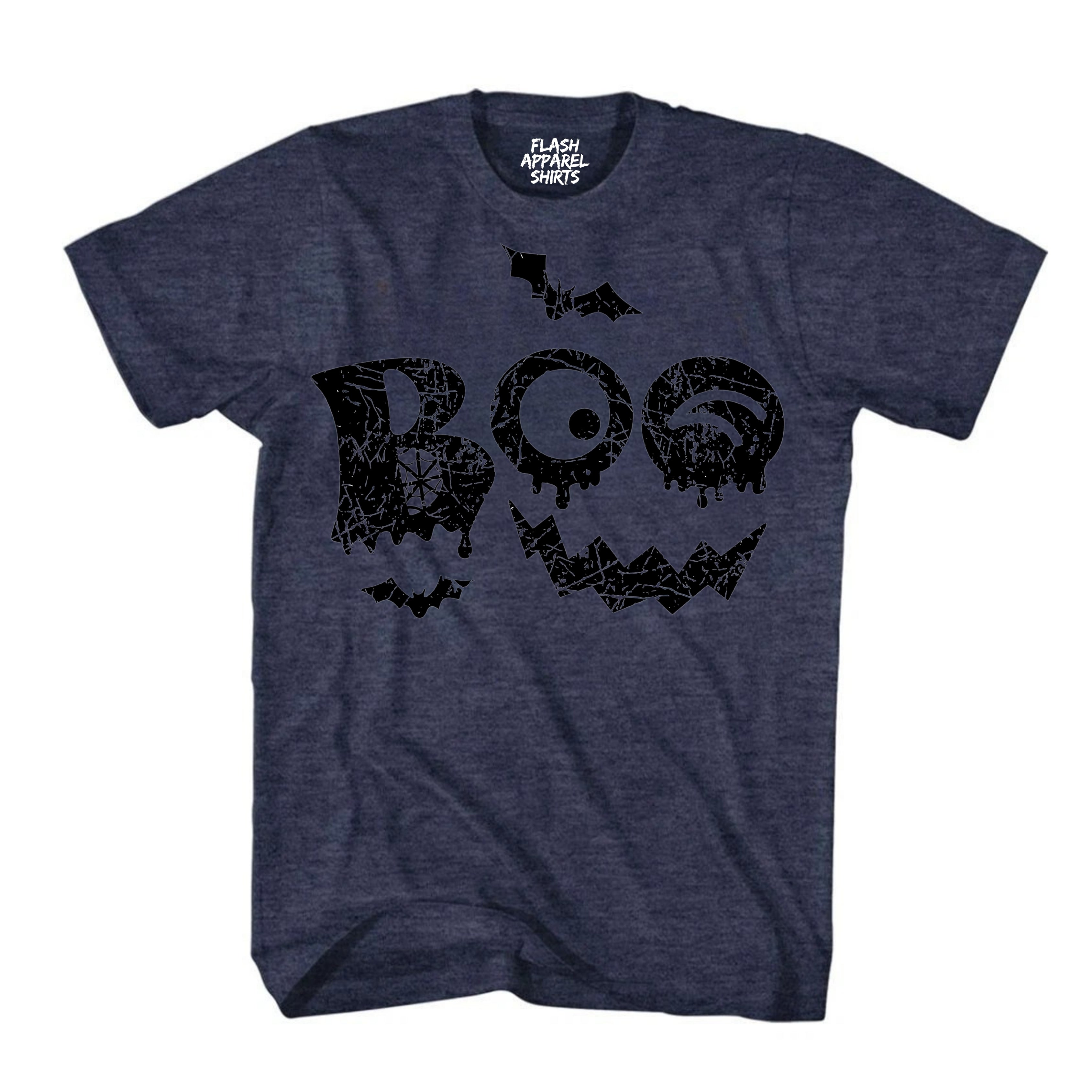 Halloween Shirt Vintage Boo Funny Tee Costume T-Shirt Gift Spooky Spiderweb Bats