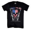 2nd Amendment I Plead The 2nd Defend Our Freedom Skull USA Flag Guns We the People T Shirt Patriotic Graphic Tee Shirt