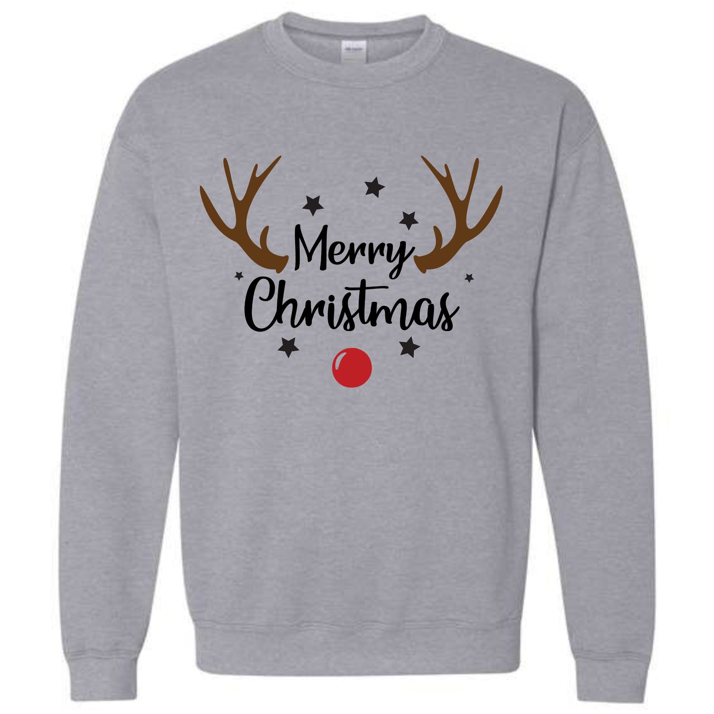 Merry Christmas Reindeer Costume Crewneck Sweatshirt