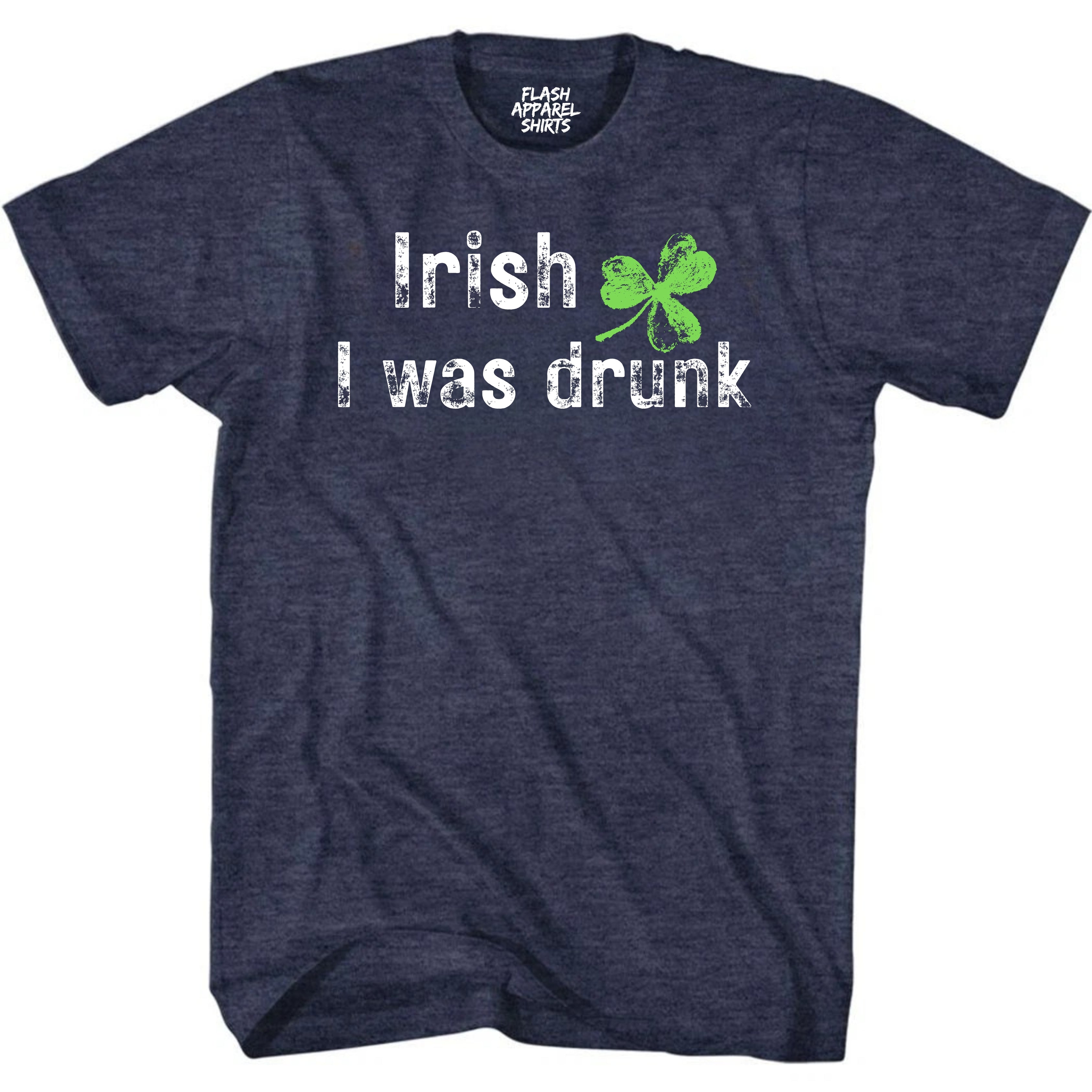 Mens St Patricks Day Shirt Irish I was Drunk T-Shirt Funny Tee for Men Funny Dad Joke Guys Novelty Vintage Graphic Small to 5XL