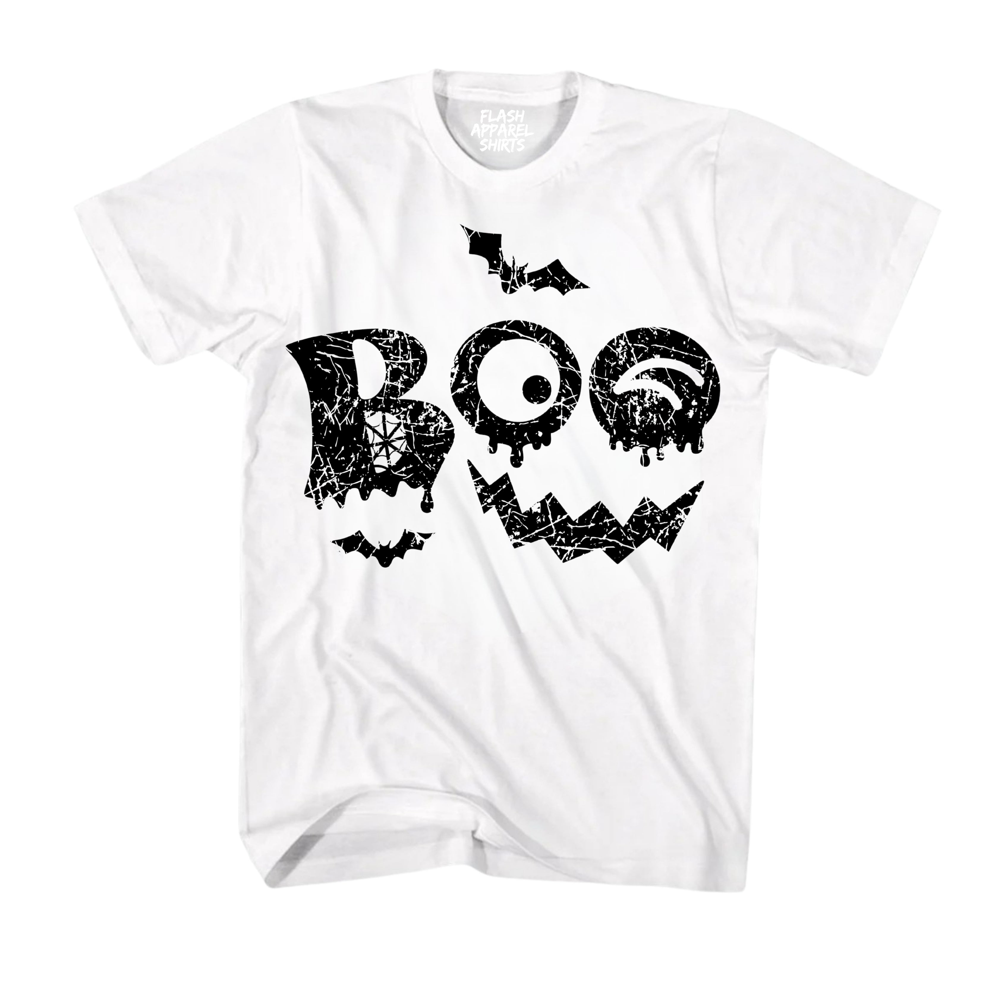 Halloween Shirt Vintage Boo Funny Tee Costume T-Shirt Gift Spooky Spiderweb Bats