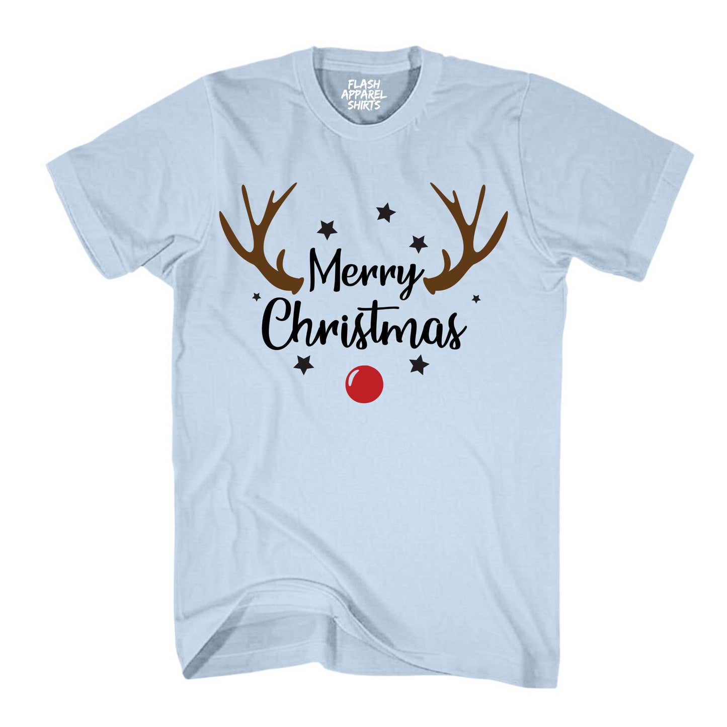 Merry Christmas Reindeer Costume T-Shirt Unisex Shirt Holiday Spirit Novelty Party Tee Size Small to 5XL