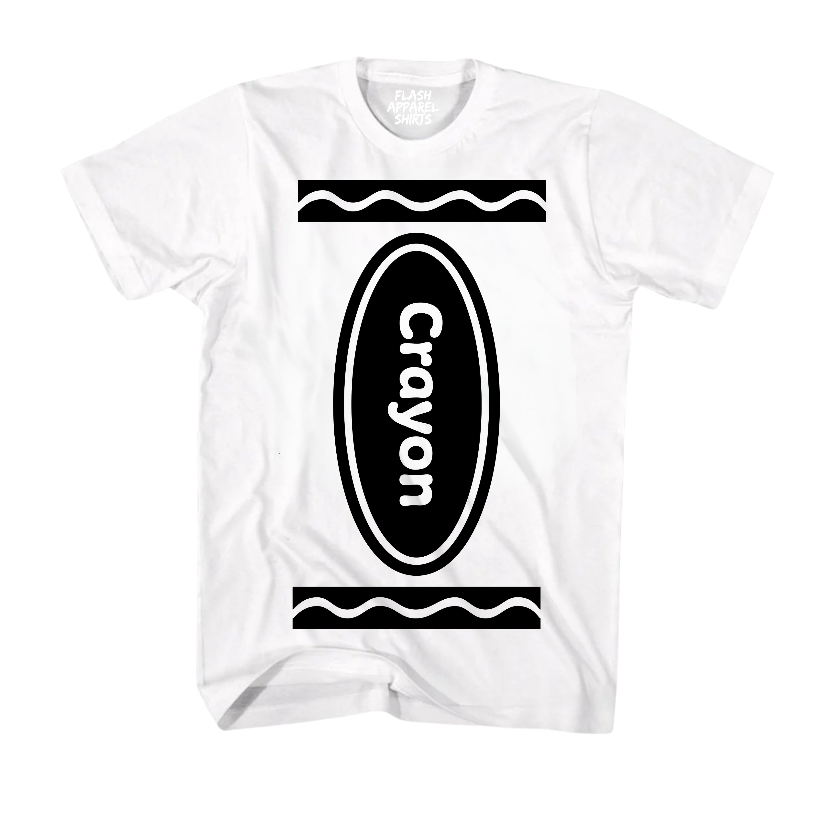 Crayon Costume Shirt Halloween Shirt Party Tee Unisex Vintage Retro Funny T-Shirt Novelty Gift T Shirt