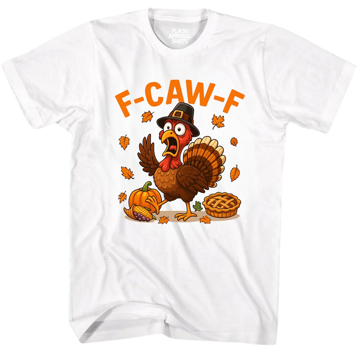 Caw Turkey Thanksgiving Shirt Gobble Bird Novelty T-Shirt Funny Adult Humor Gift Tee Shirts Men Women Small to 5XL