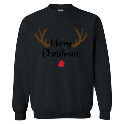Merry Christmas Reindeer Costume Crewneck Sweatshirt