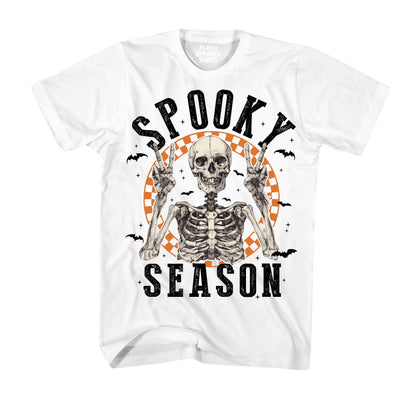 Halloween Shirt Vintage Retro Skeleton Scary Spooky Season Funny Tee Costume T-Shirt Novelty Gift T Shirt