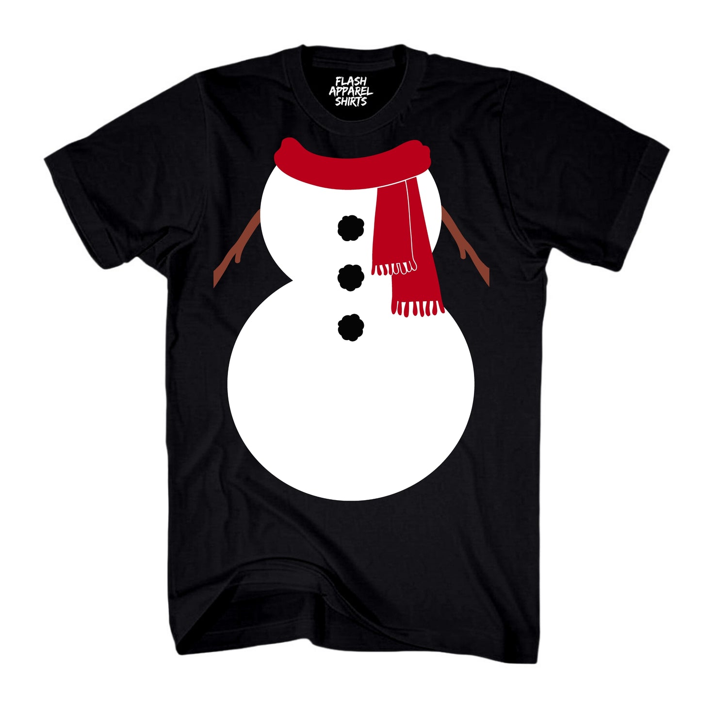 Christmas Snowman Shirt White Red Scarf Costume T-Shirt Snowman Costume Tee Suit Christmas Novelty Shirts Unisex