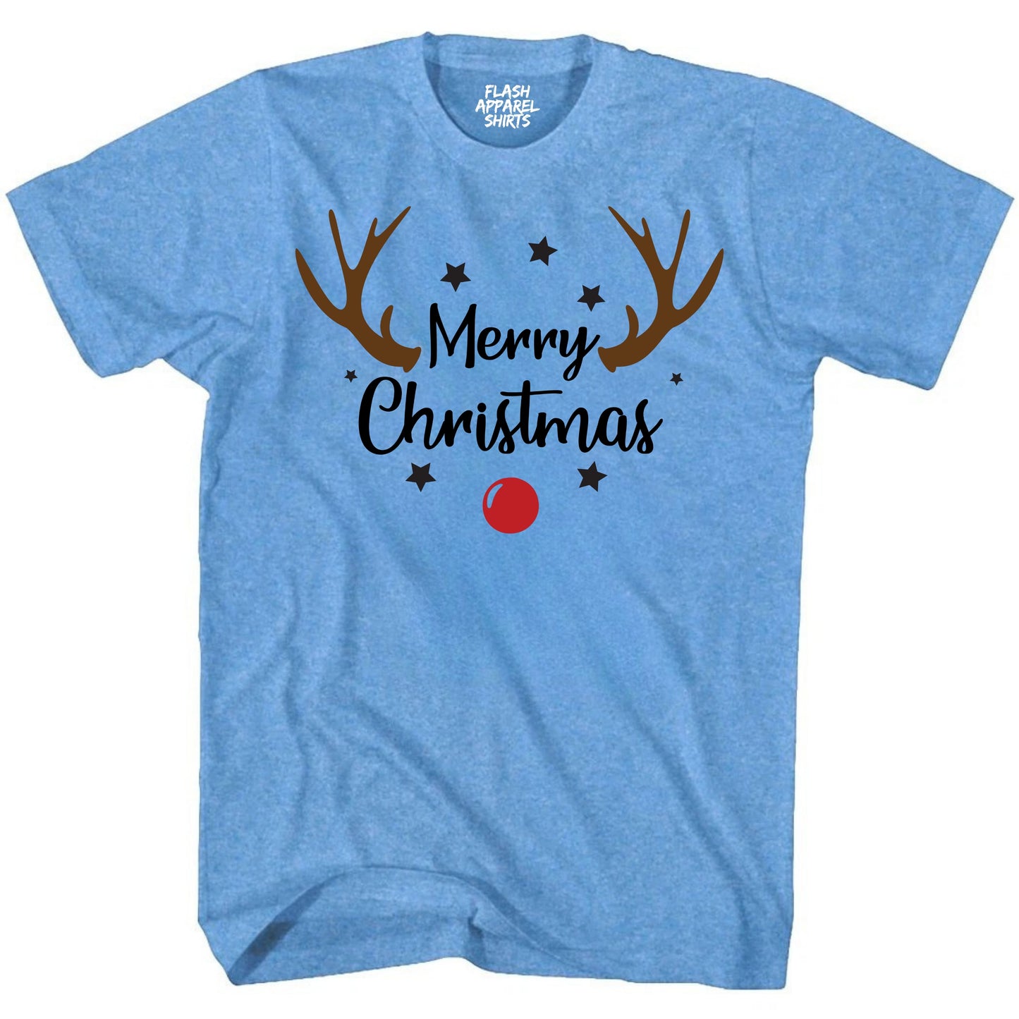 Merry Christmas Reindeer Costume T-Shirt Unisex Shirt Holiday Spirit Novelty Party Tee Size Small to 5XL