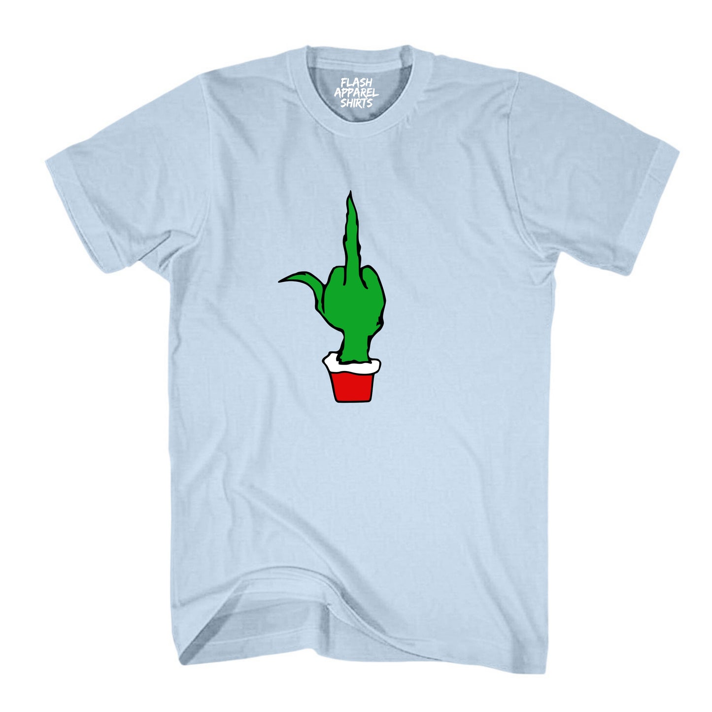 Funny Elf Shirt Green Finger Holiday Style Family Christmas Tee Costume T-Shirt