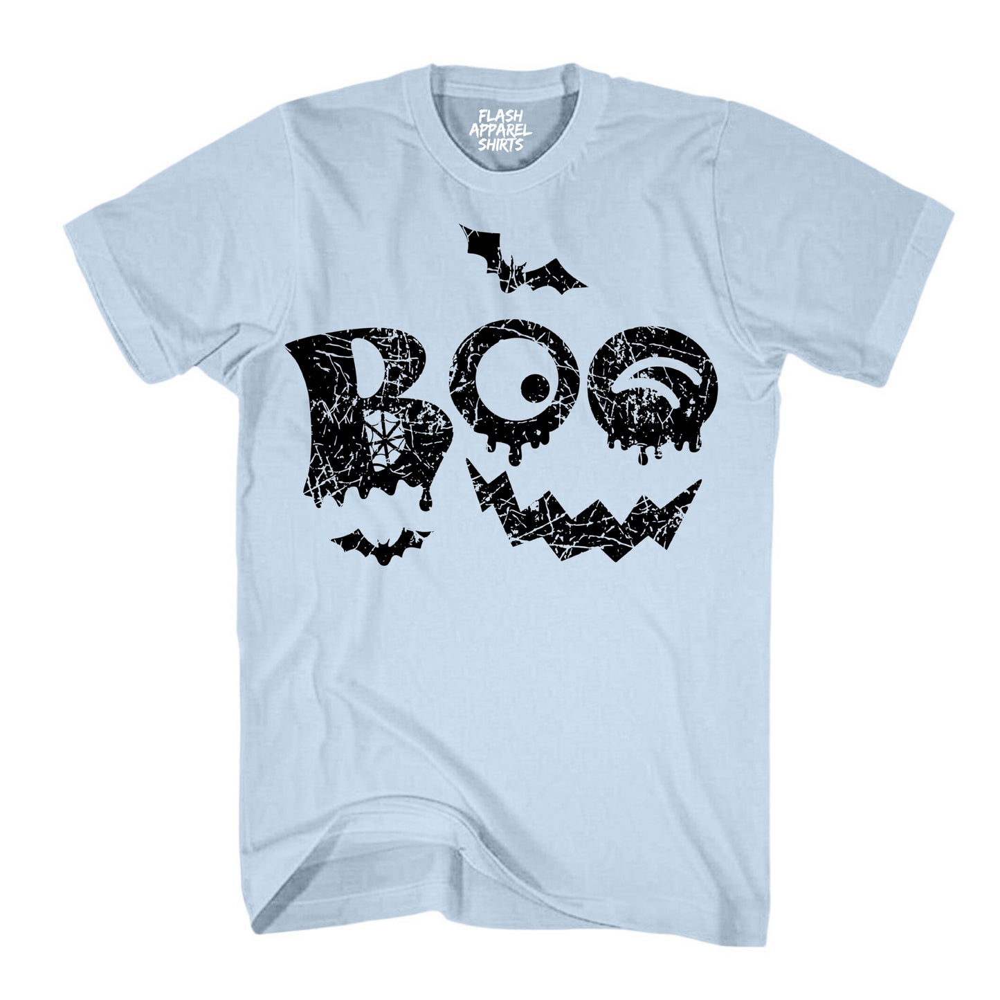 Halloween Shirt Vintage Boo Funny Tee Costume T-Shirt Gift Spooky Spiderweb Bats