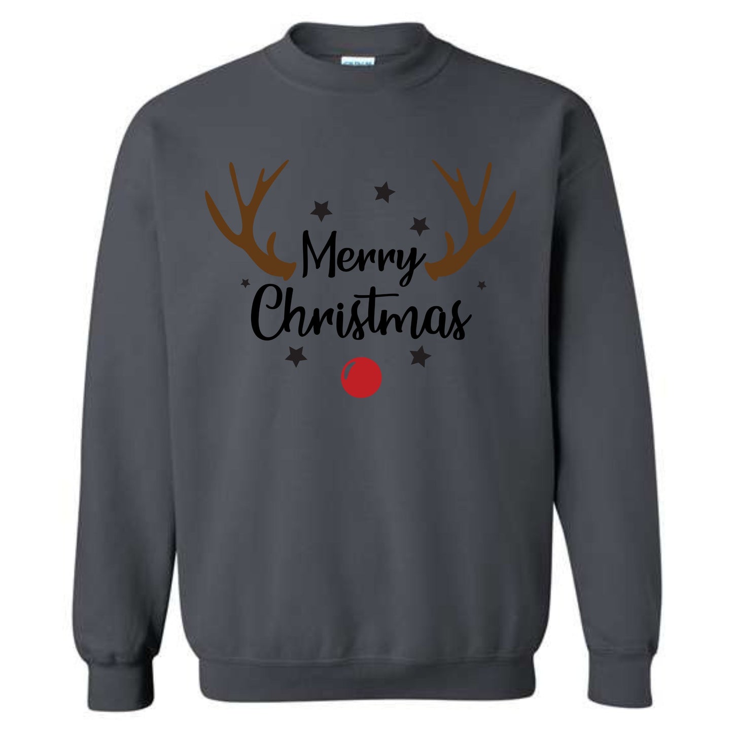 Merry Christmas Reindeer Costume Crewneck Sweatshirt